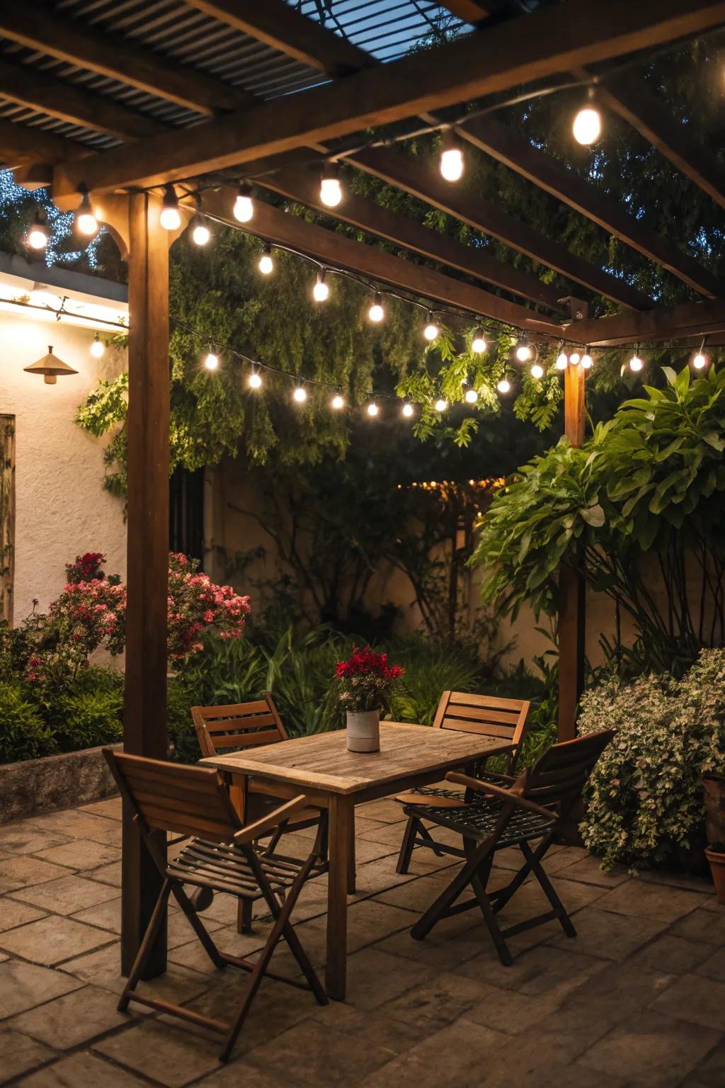 String lights turn any space into a cozy retreat.