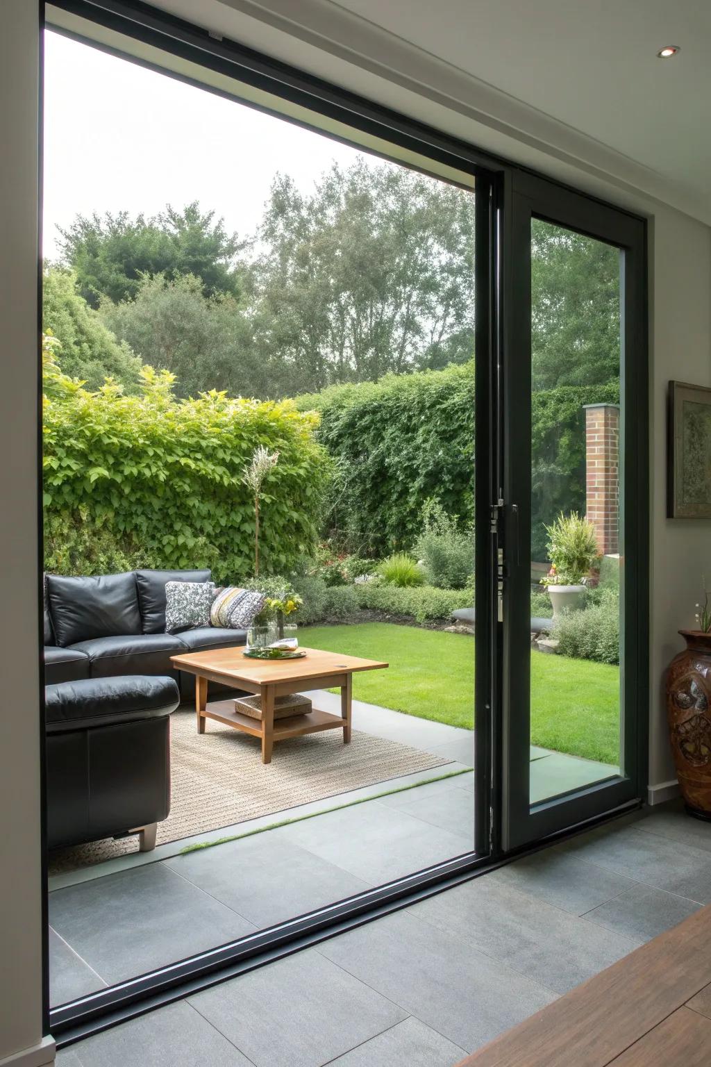 Open up your living space and embrace the beauty of nature with stylish patio doors.