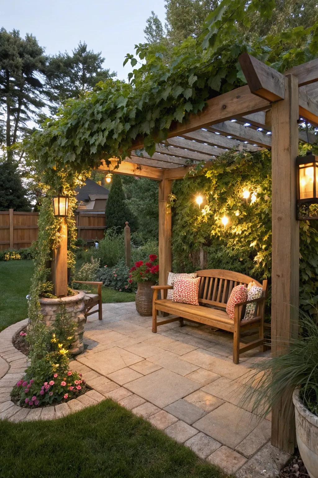 Integrate furniture for a functional and private space.