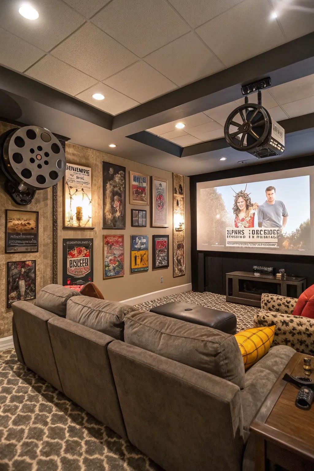 Customized decor gives character and allure to your projector space.
