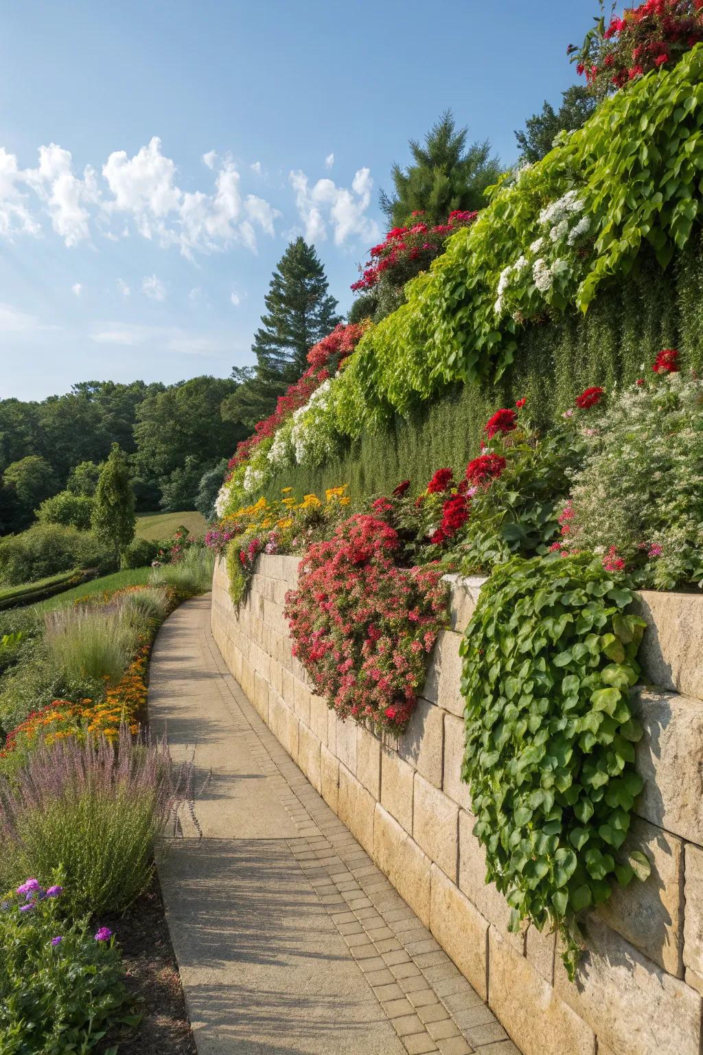 Verdant walls enrich your landscape with greenery and vibrancy.