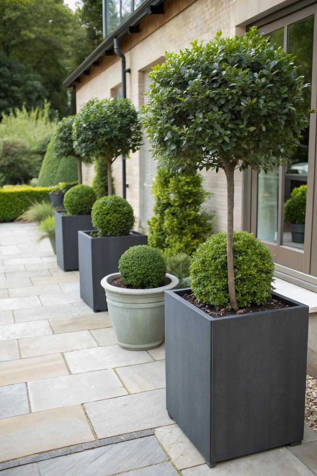 Vessel green fences ideal for decks and petite areas.