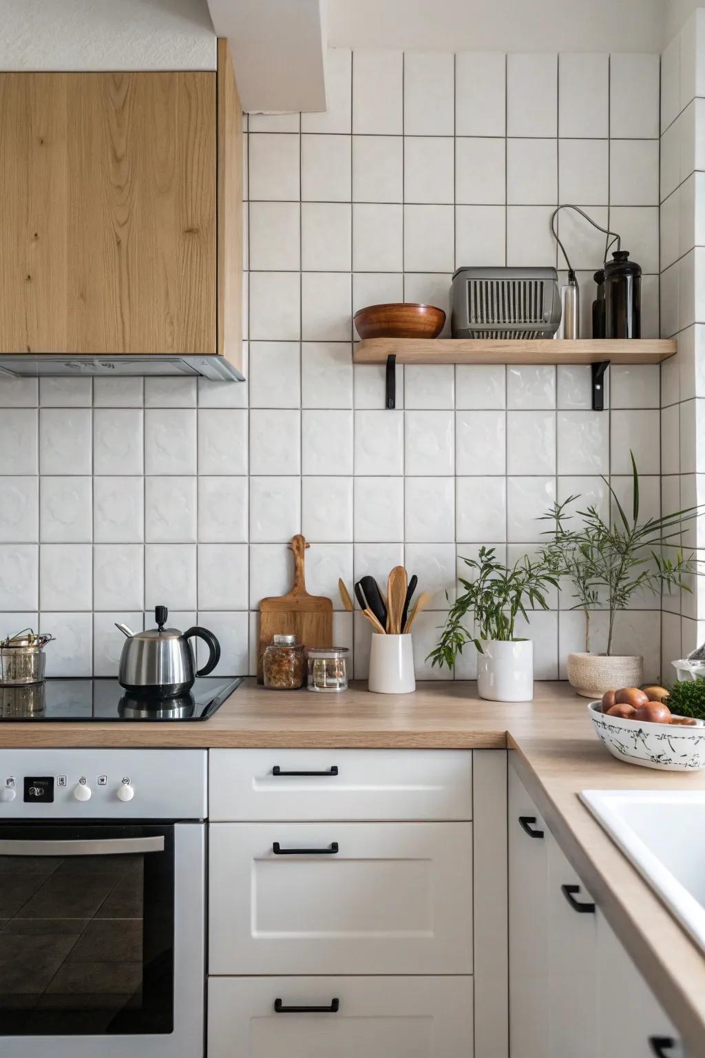 Keep it simple using a minimalist backsplash.