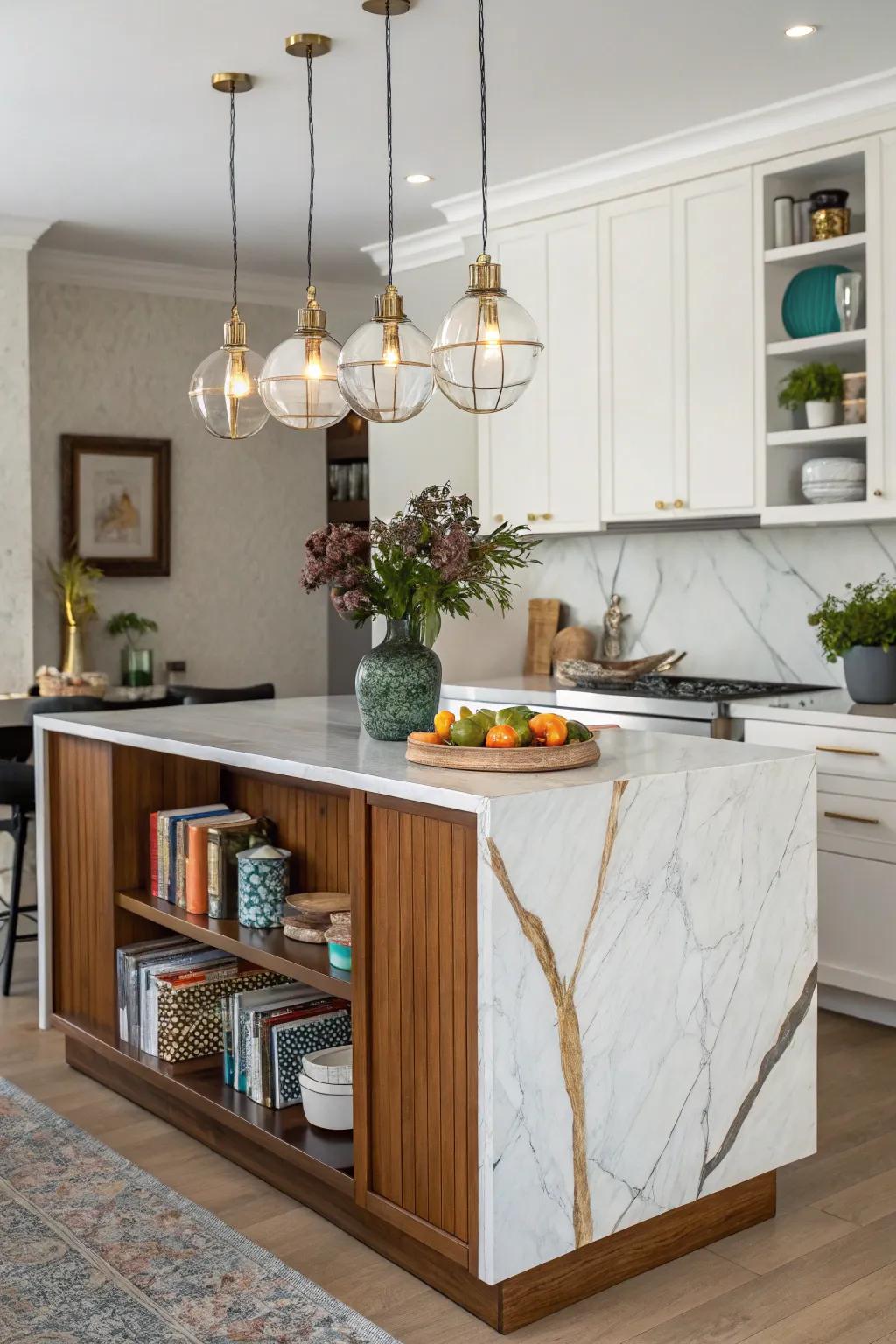 An impressive centerpiece that acts as an artistic highlight.