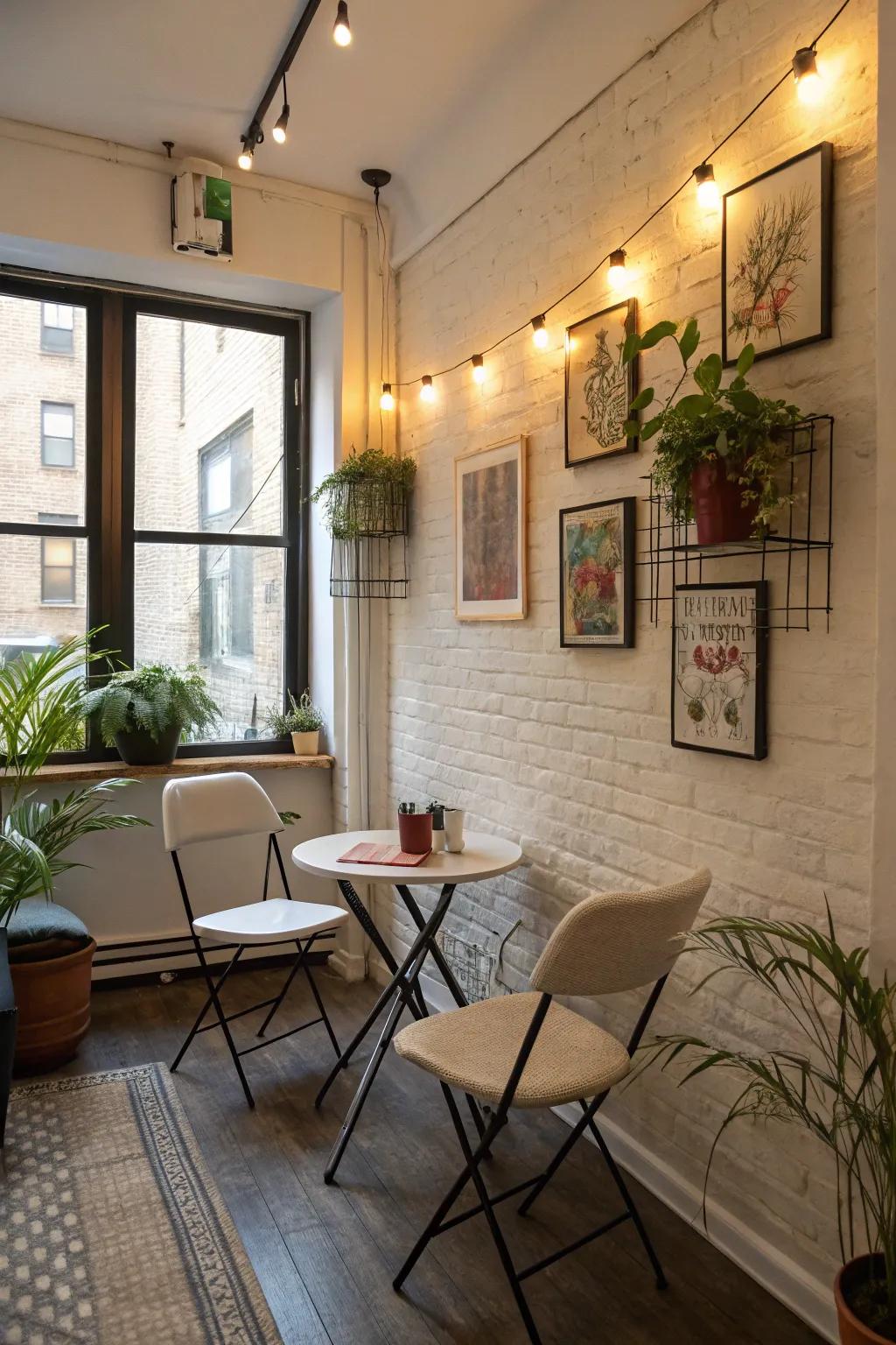 Compact seating ensures comfort and makes the most of your space.