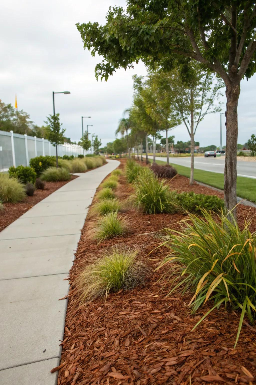 Ornamental ground covering adds texture while helping your plants flourish.