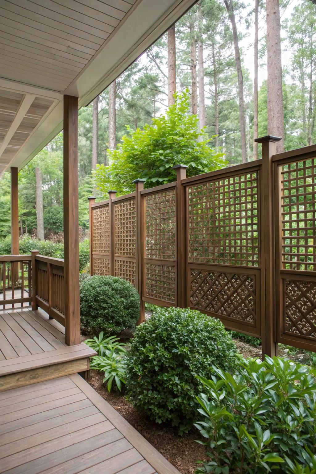 Improve privacy and style with gorgeous screens.