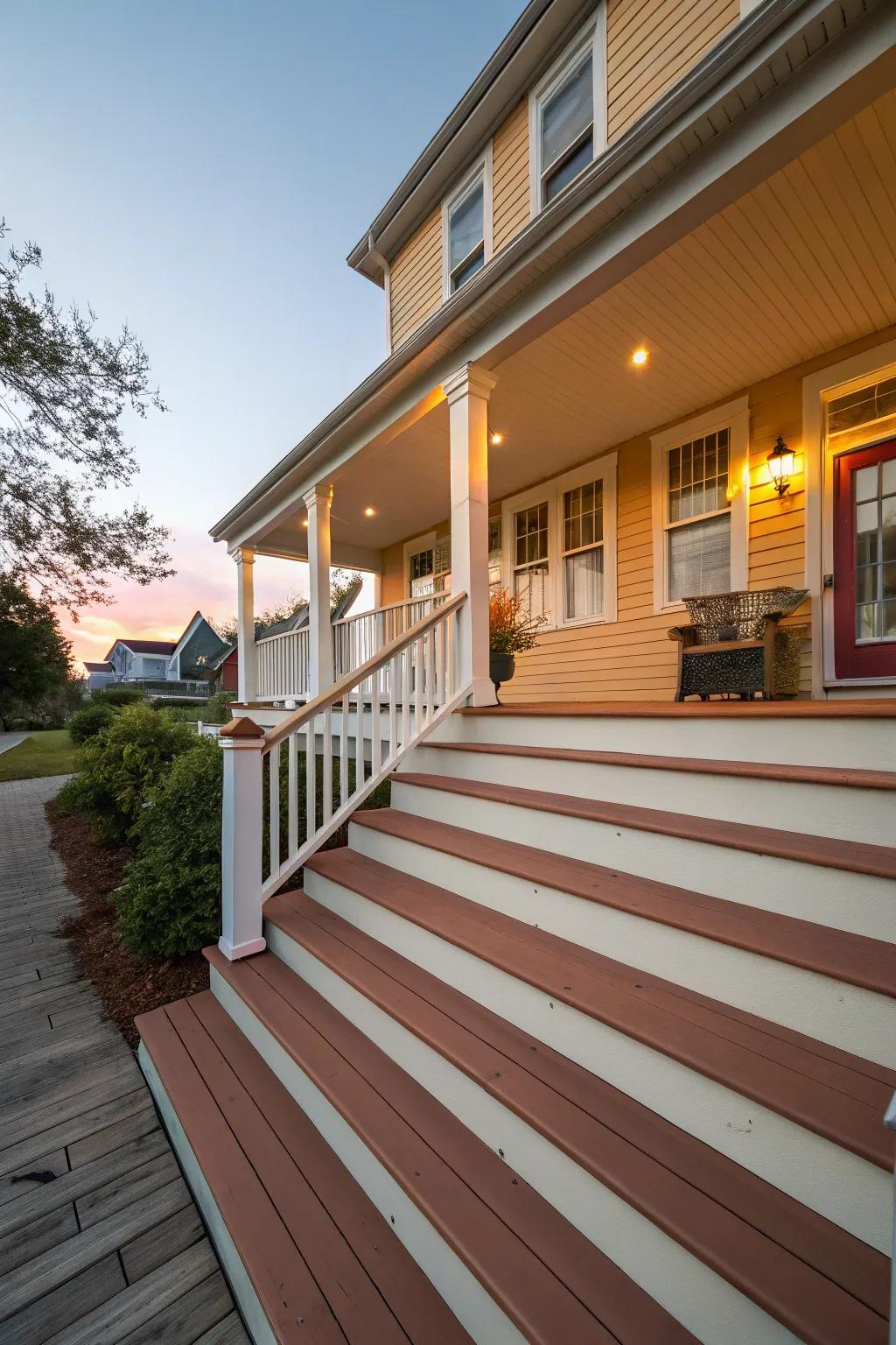 Coordinated colors deliver a unified look.