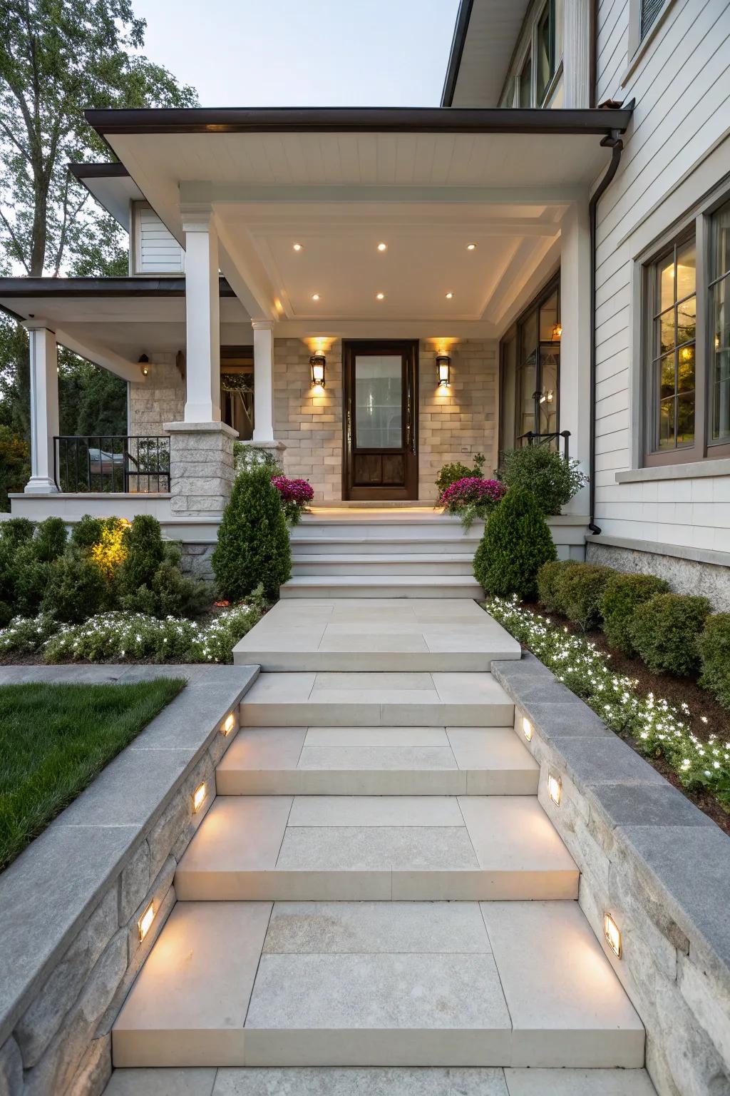 A welcoming entrance sets a positive tone for guests.