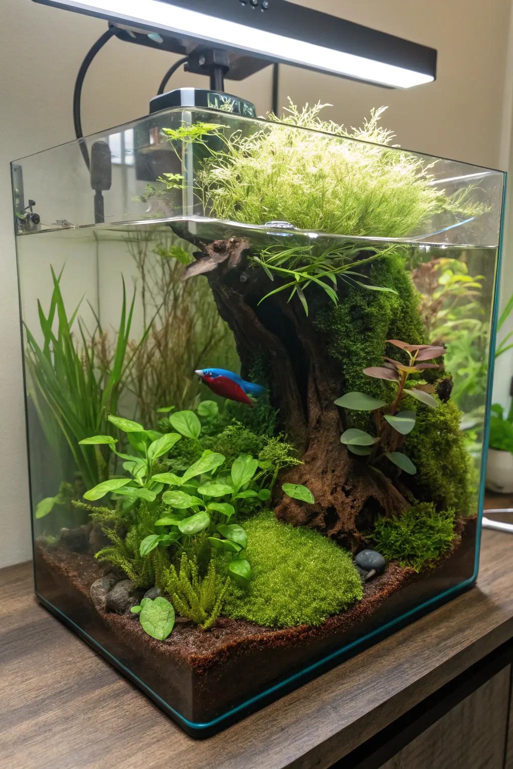 Usher the woodland bed into your abode with densely packed carpeting flora.