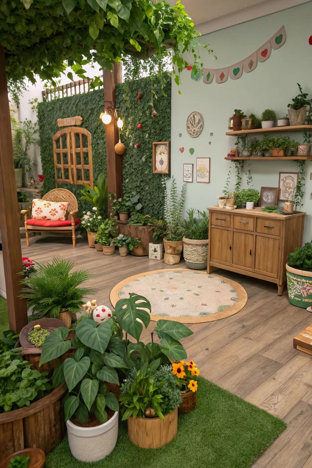 A botanical eden instills placidity into your abode.