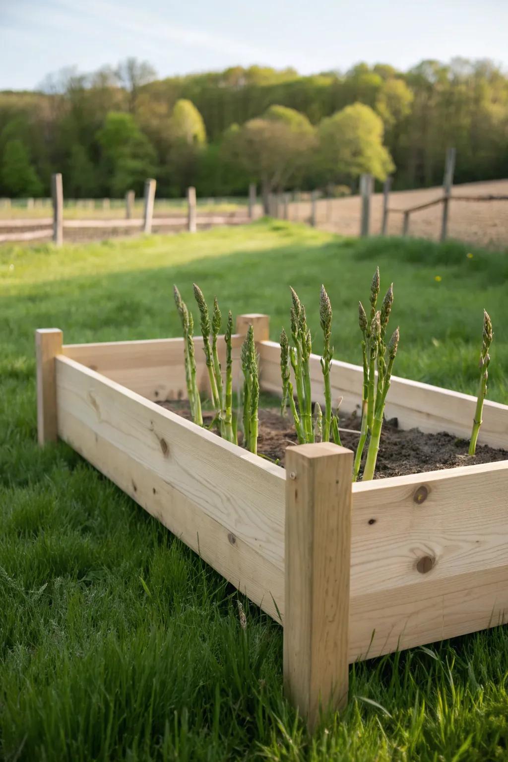 Find inspiration in open spaces: where your asparagus bed breathes and creativity flourishes.