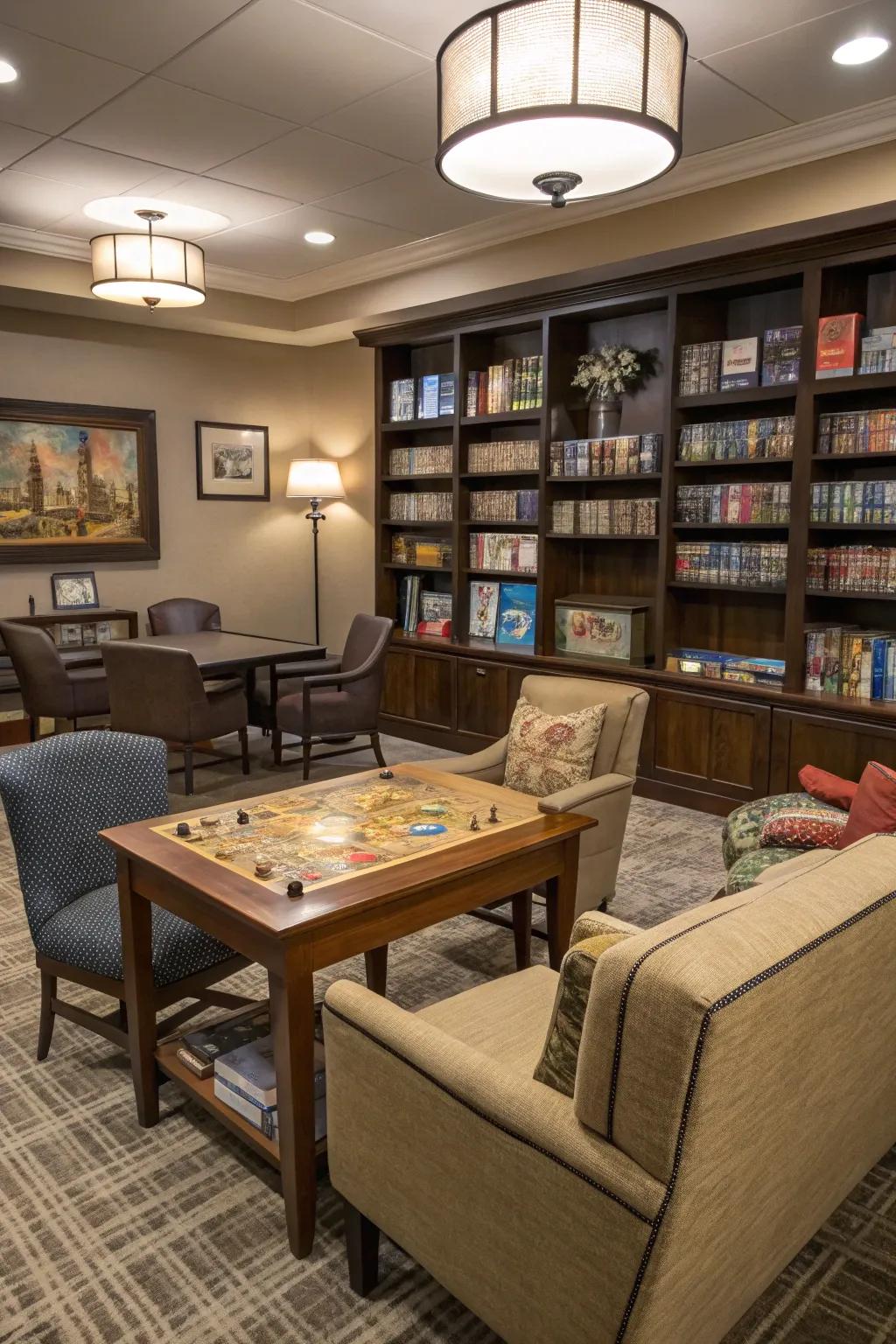 A multifunctional space that adapts to your needs, whether for games or gatherings.