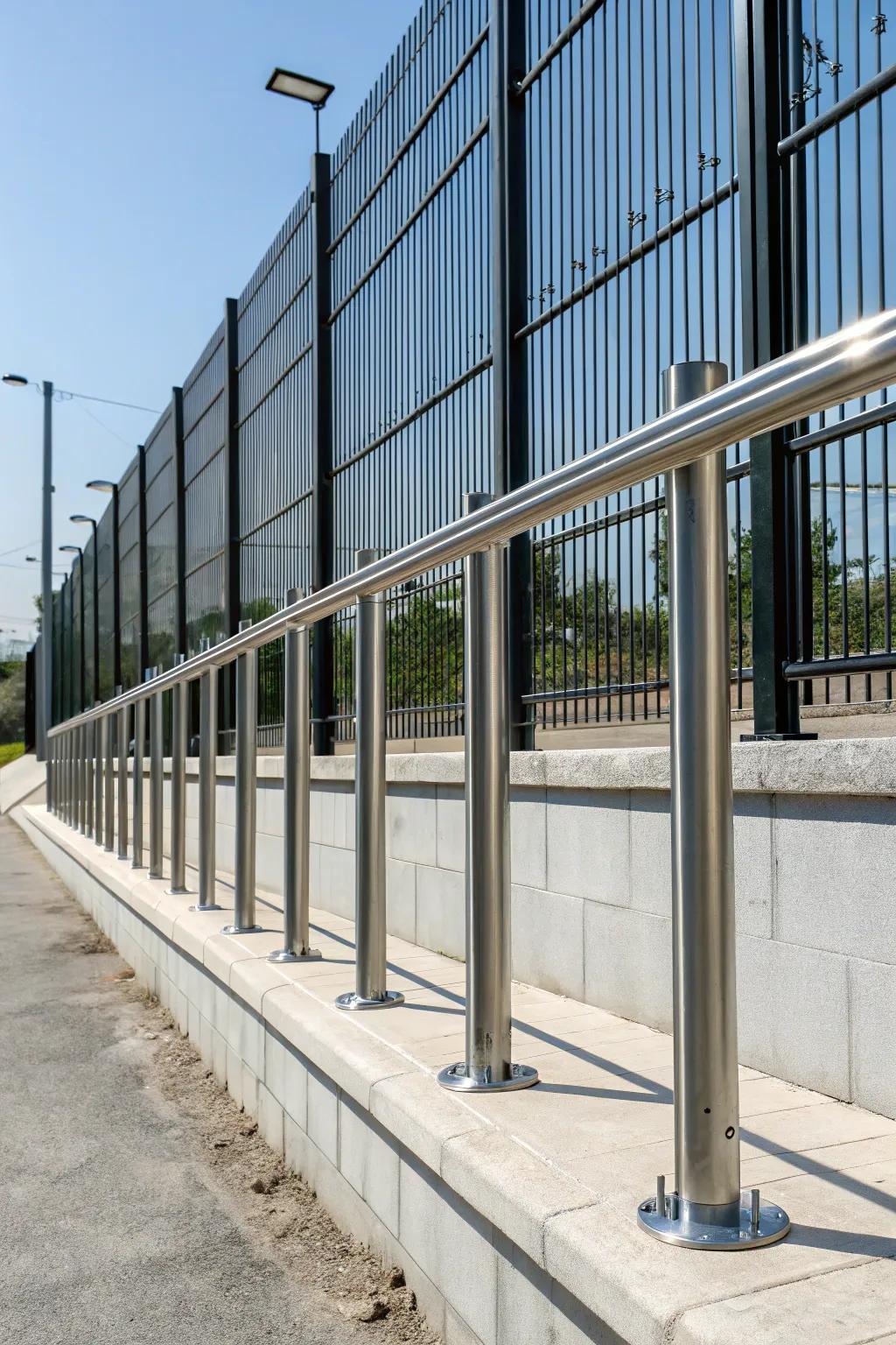 Metal bars offer both security and style.