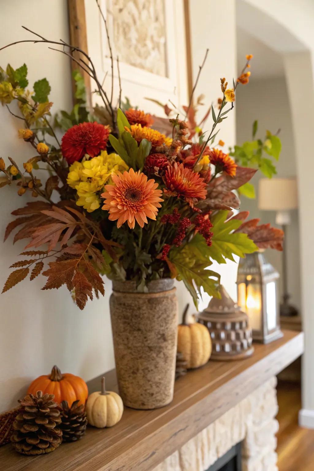 Seasonal bouquet capturing the essence of fall.