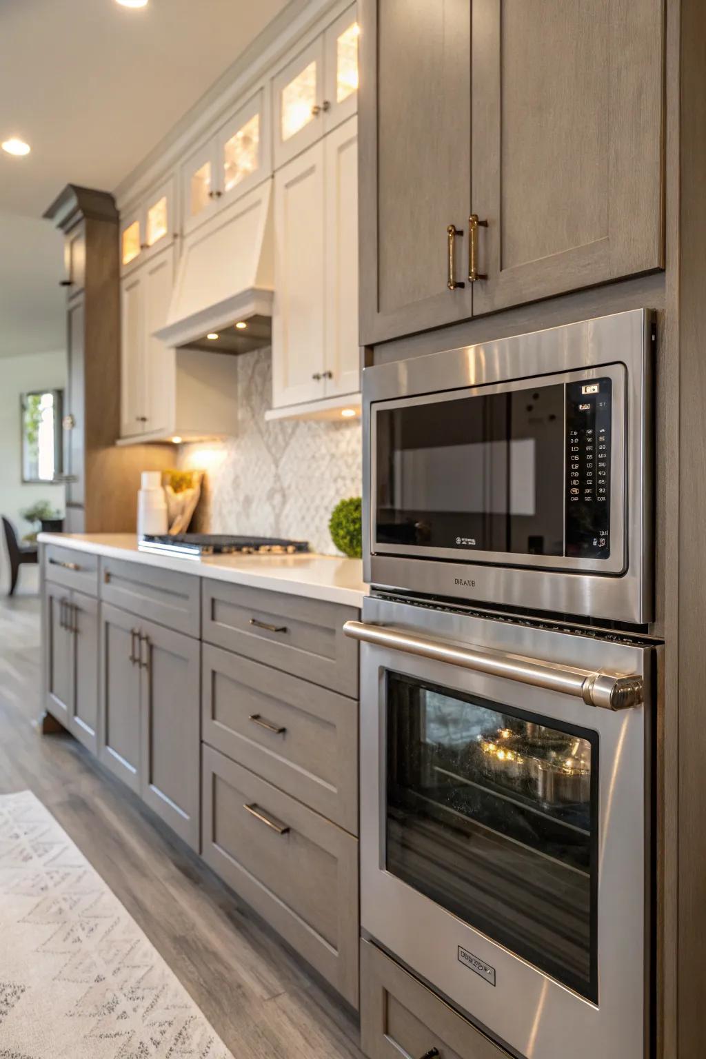 A cooker featuring a bespoke bordering set for a polished aesthetic.