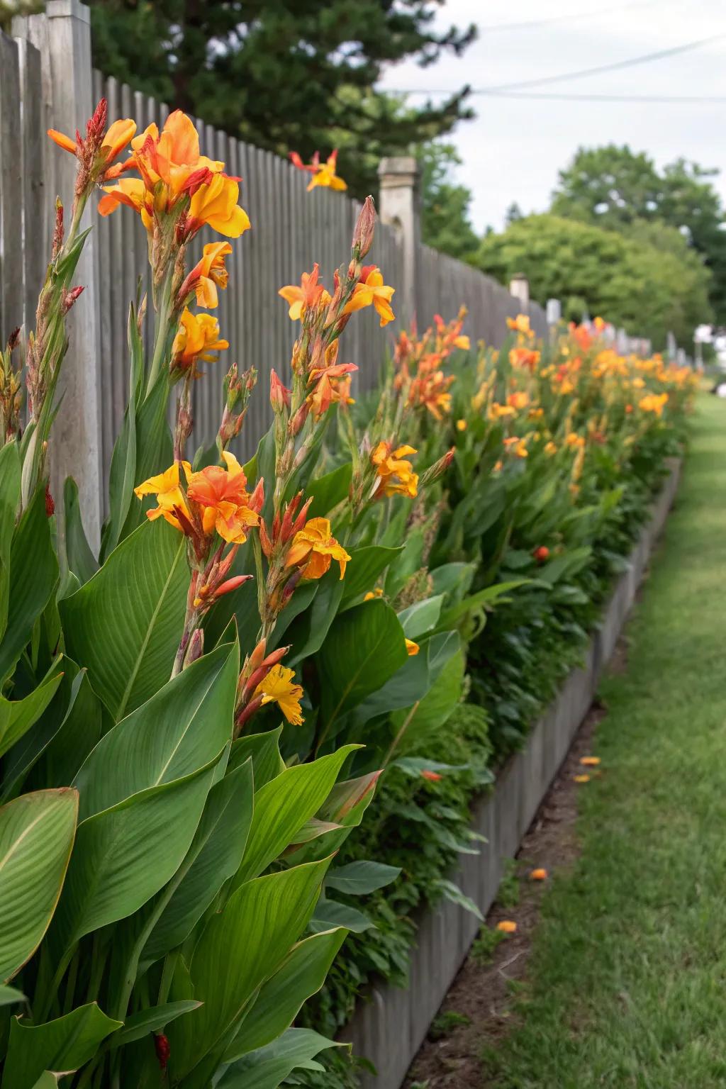 Employ bloomsticks lilies as a natural seclusion screen.