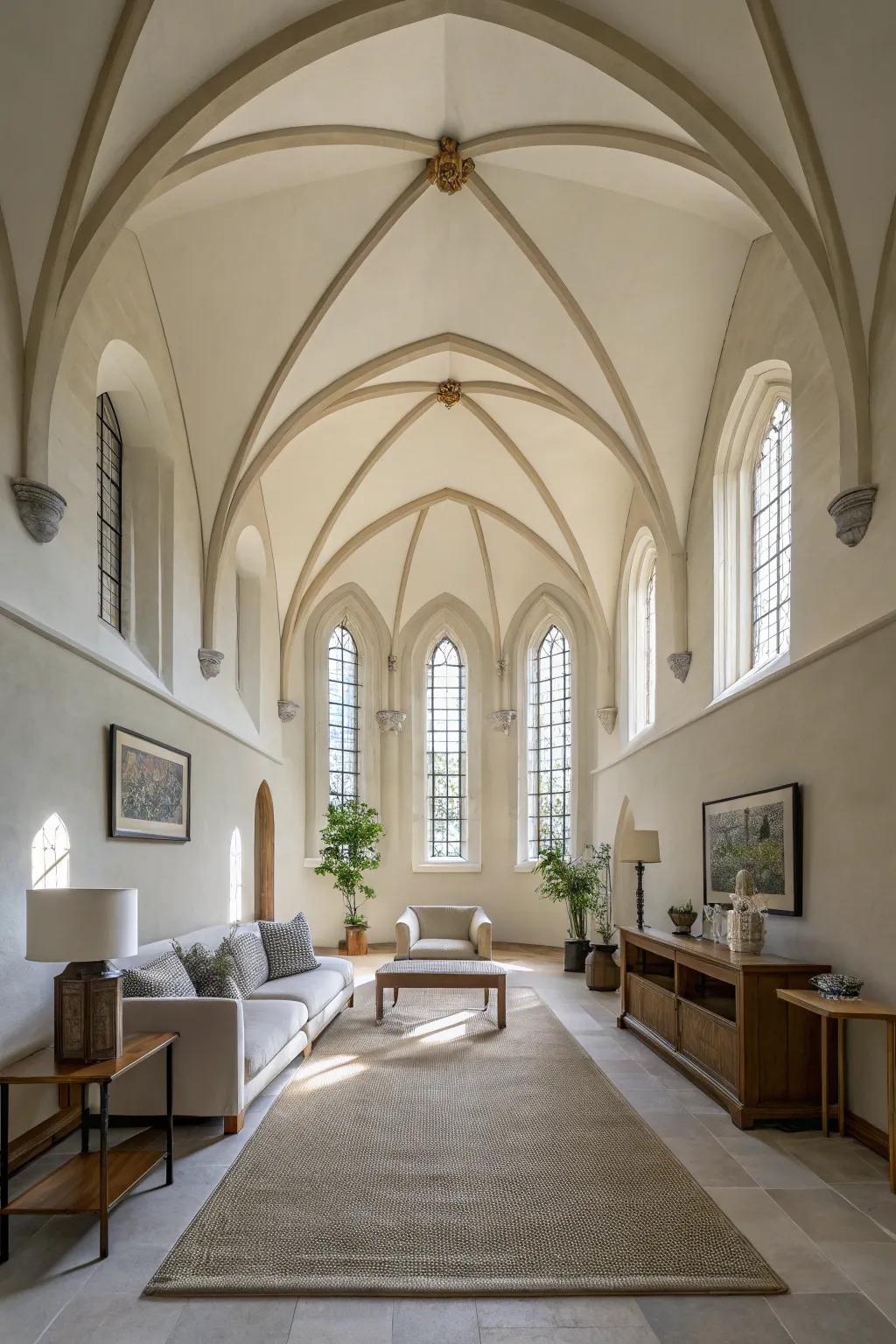 Understated hues fashion a serene and sophisticated atmosphere.