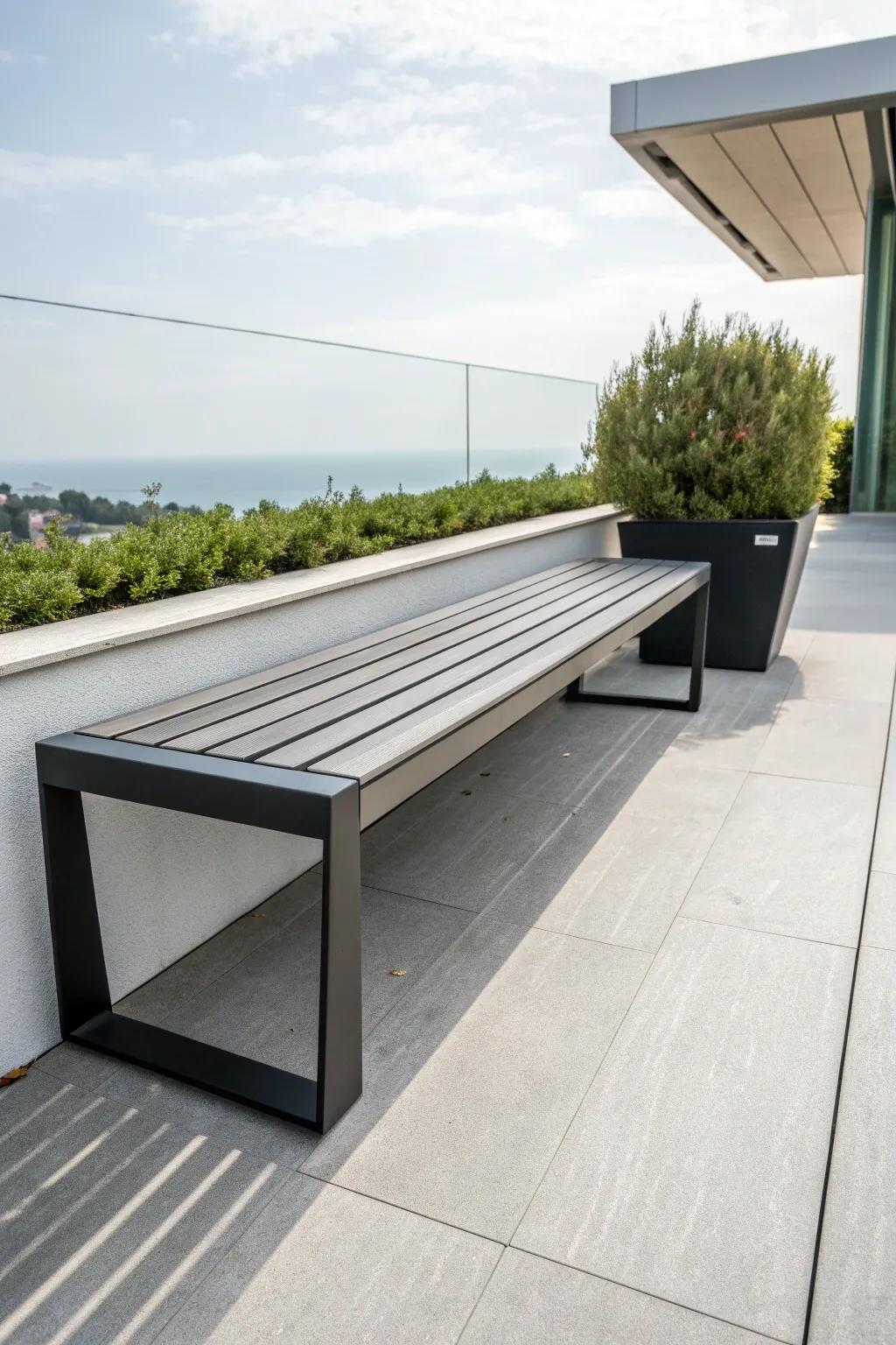 Elevate your outdoor space with a touch of modern minimalism.