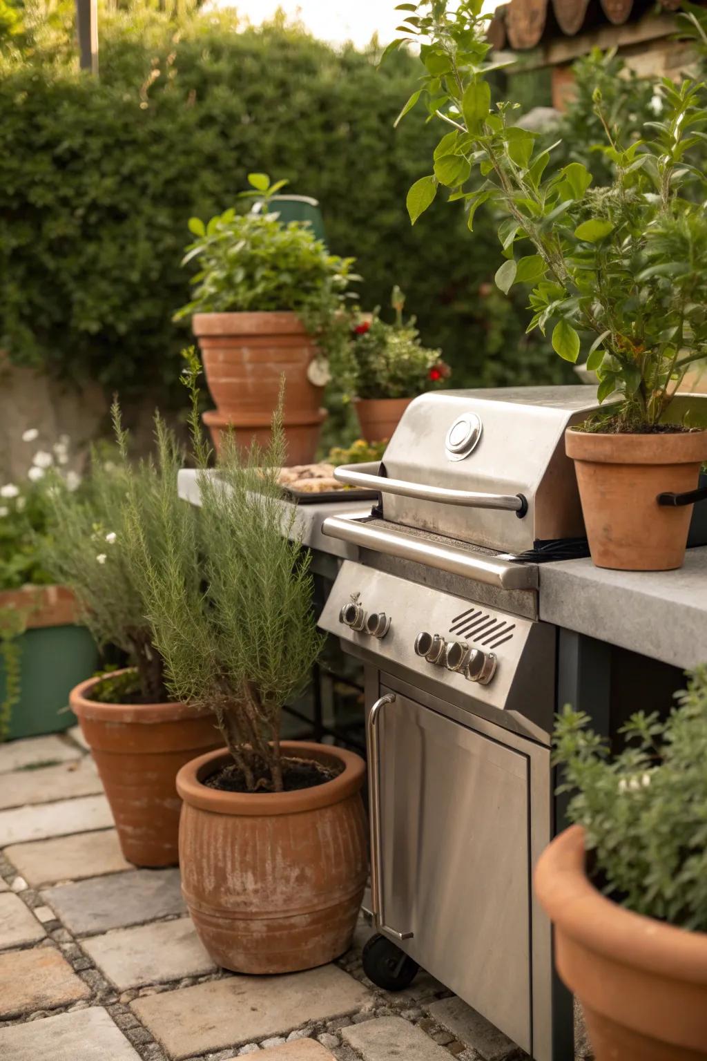 Elevate your grilling experience with a touch of green.
