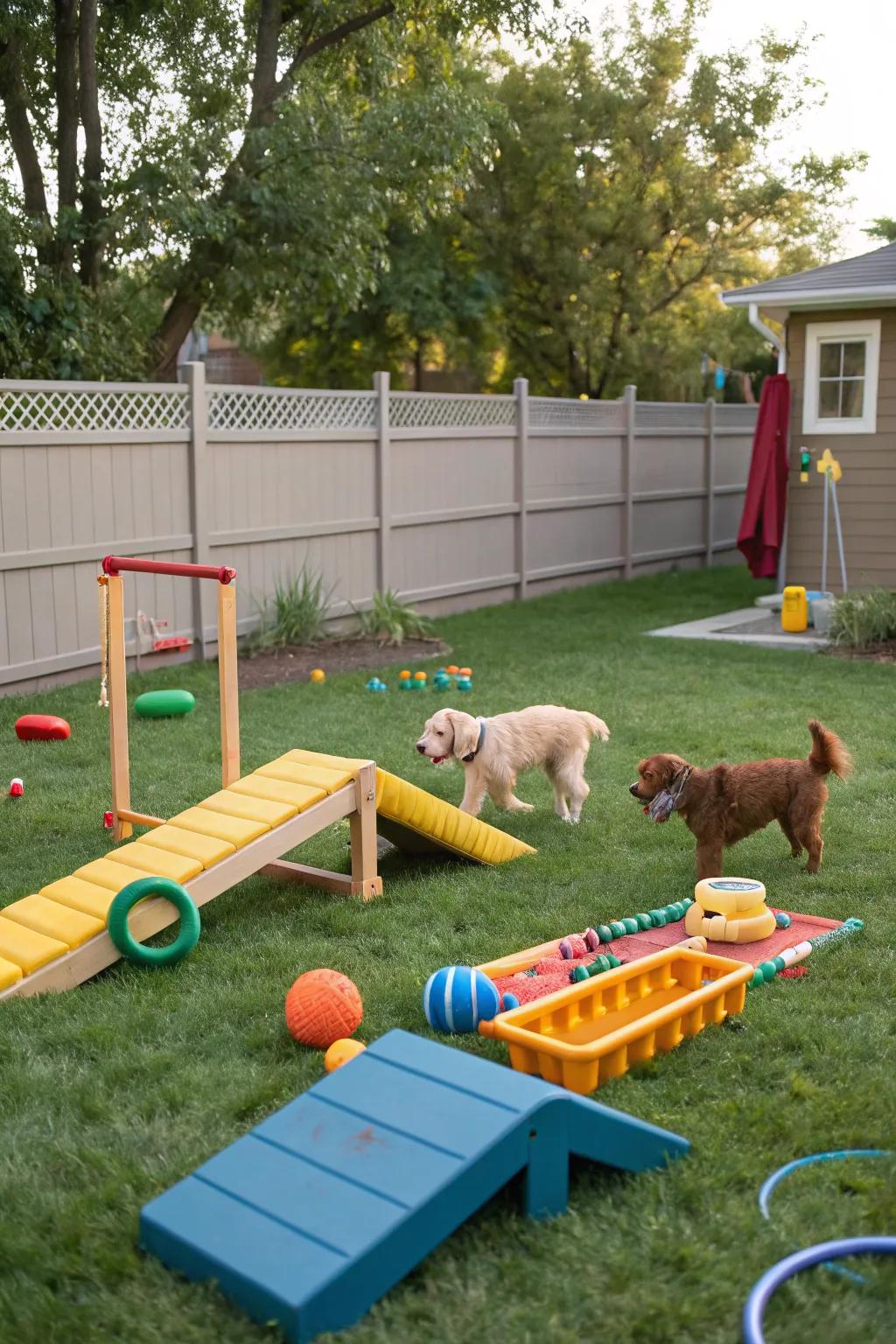 Keep your dog happy with a handmade toy spot.