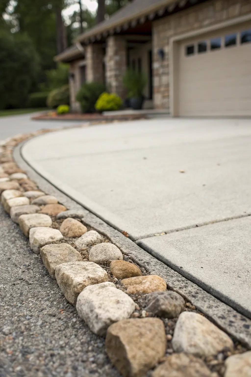 Ornamental perimeters can enhance the elegance of any driveway.
