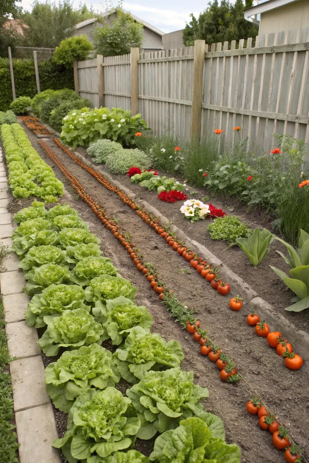 Symmetrical layouts offer beauty and practicality.