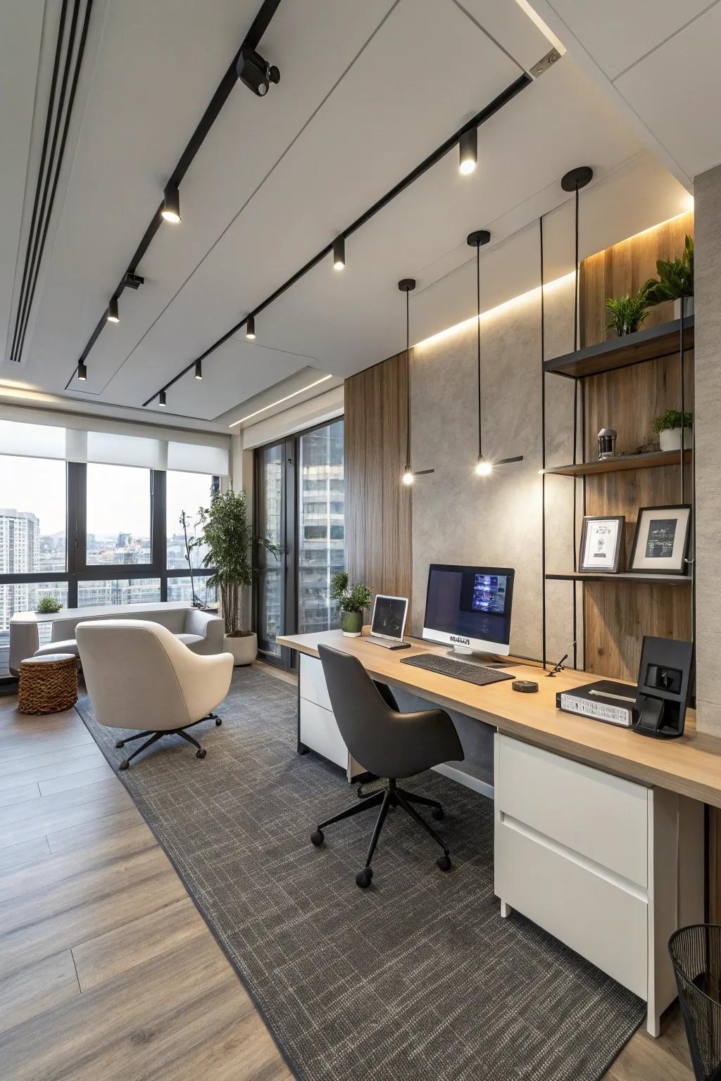 An office equipped with the latest technology for enhanced productivity.