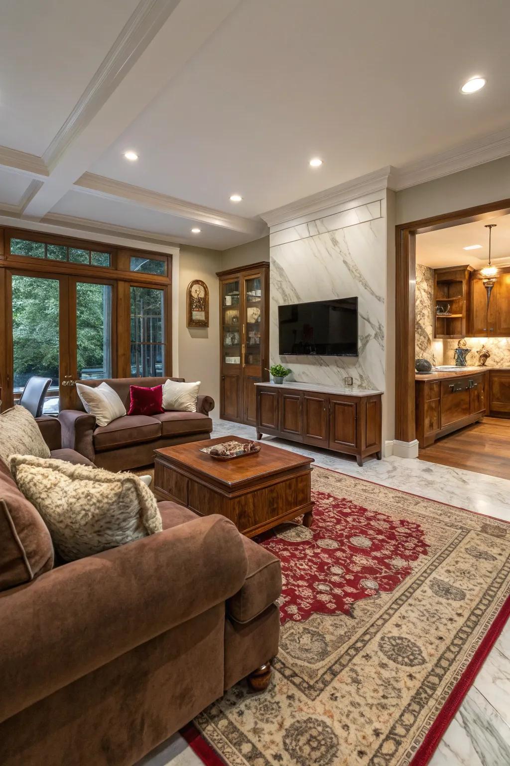 Textures create depth and interest.