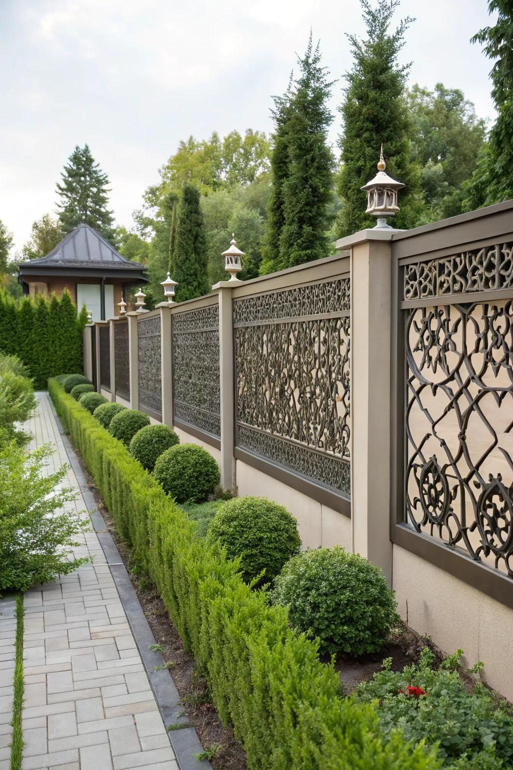 Elaborate patterns transform your fence into an artistic focal point.