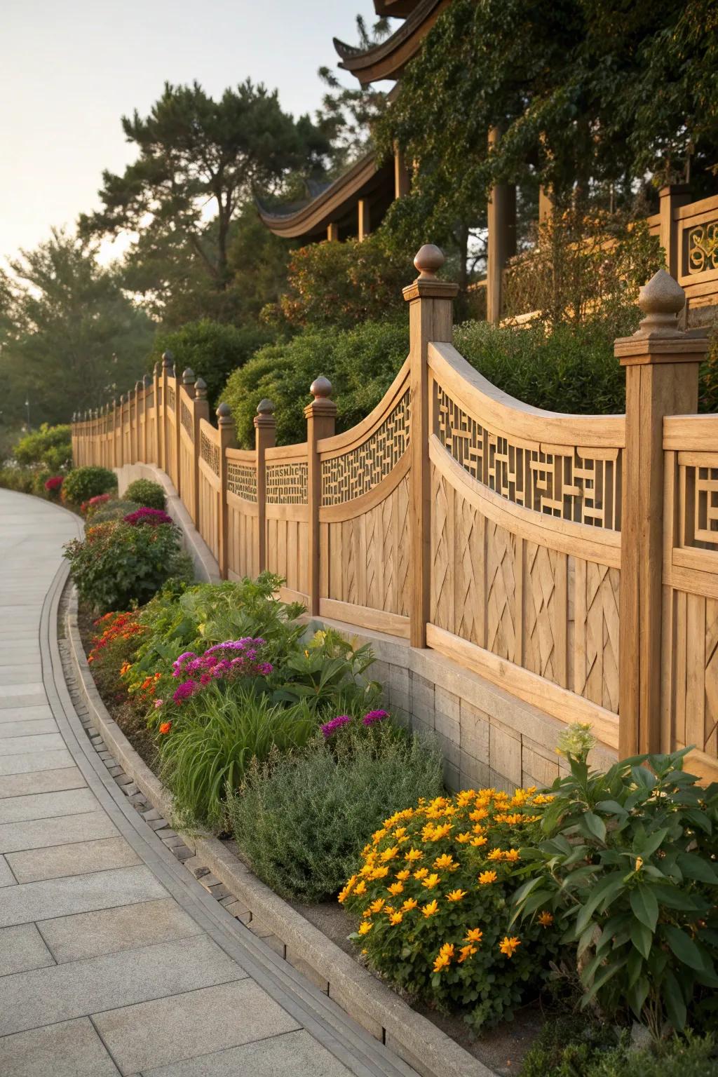 Crafted Elegance: A Fence That Blends with Nature