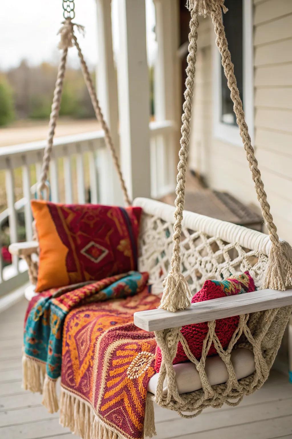 Broadcast free-spirited charm to your porch swinger.