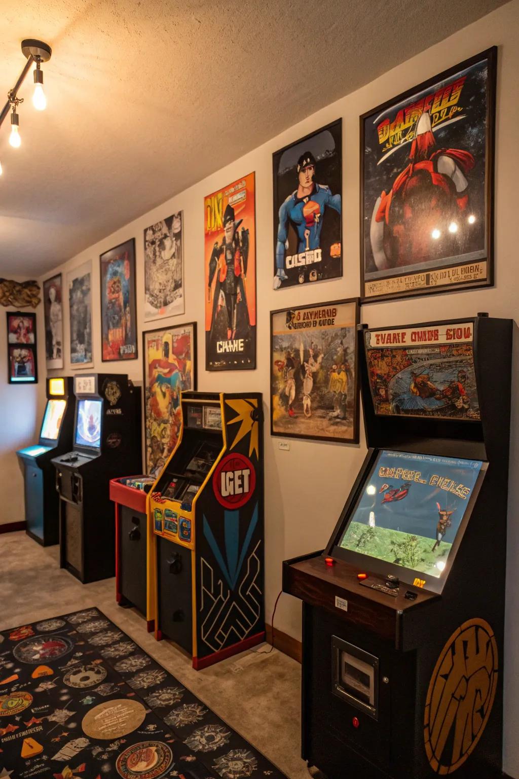 Wall art adds a personal touch to your game room decor.