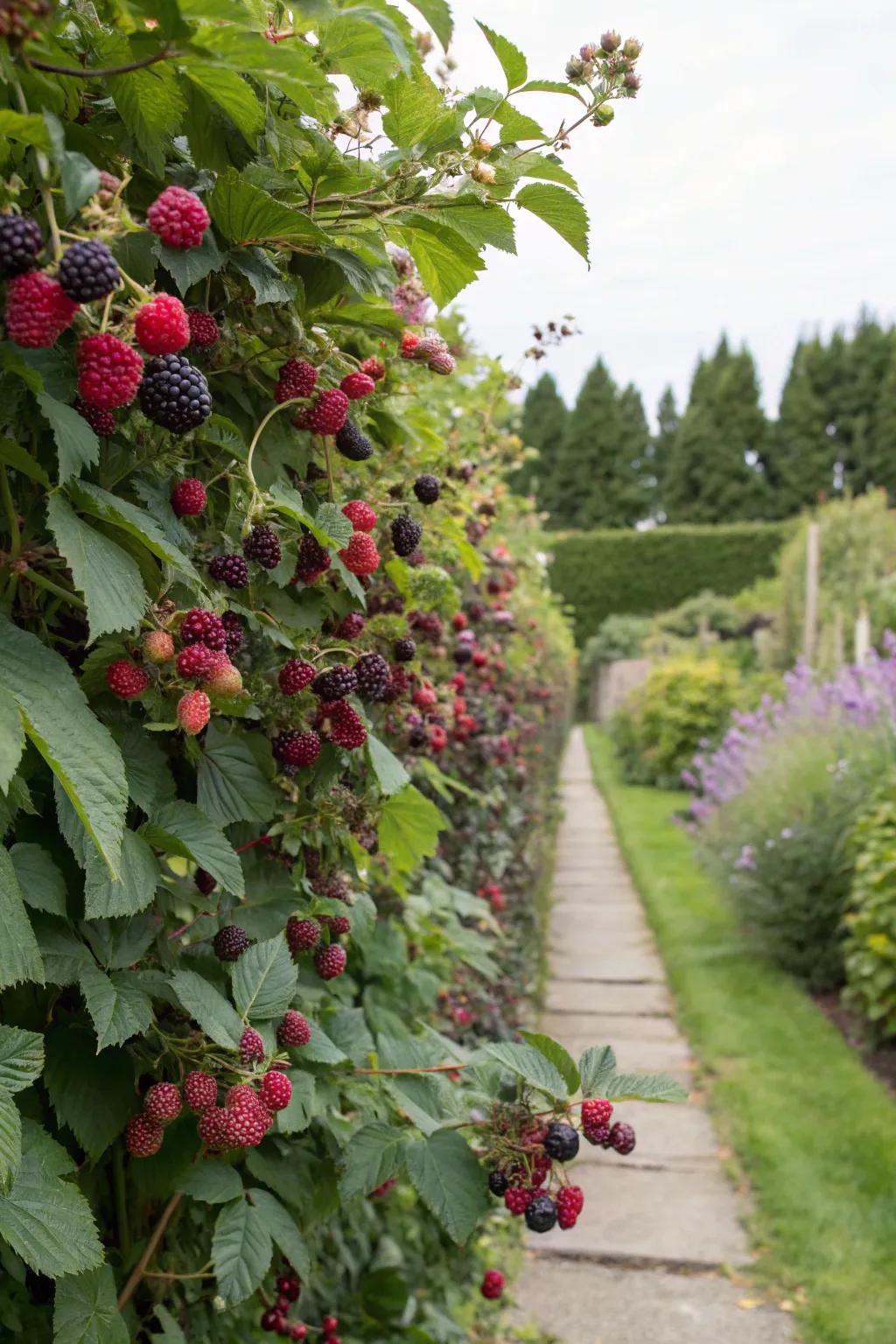 Edible hedges provide beauty and tasty delights
