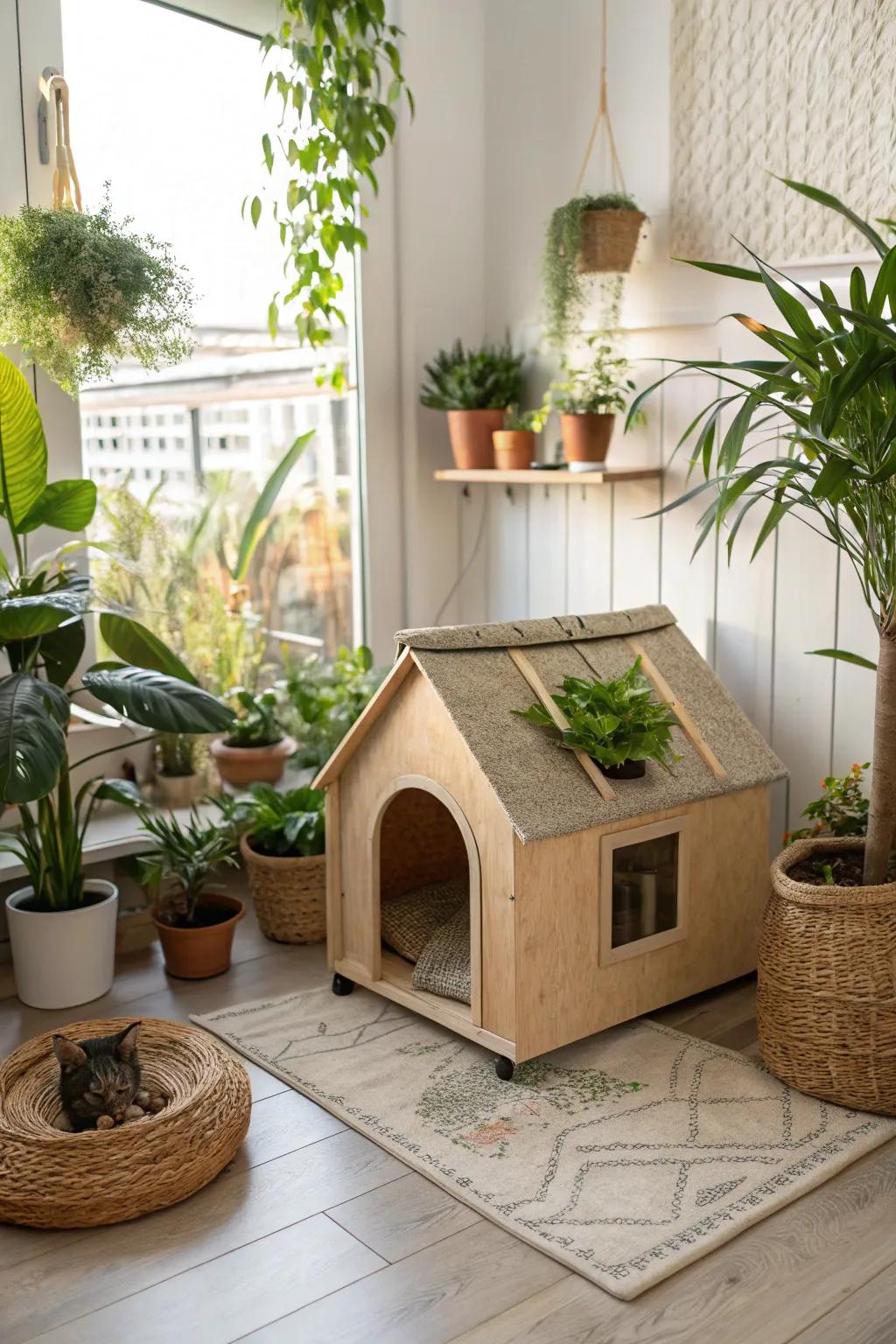 A nature-inspired haven that's soothing for both cats and their humans.