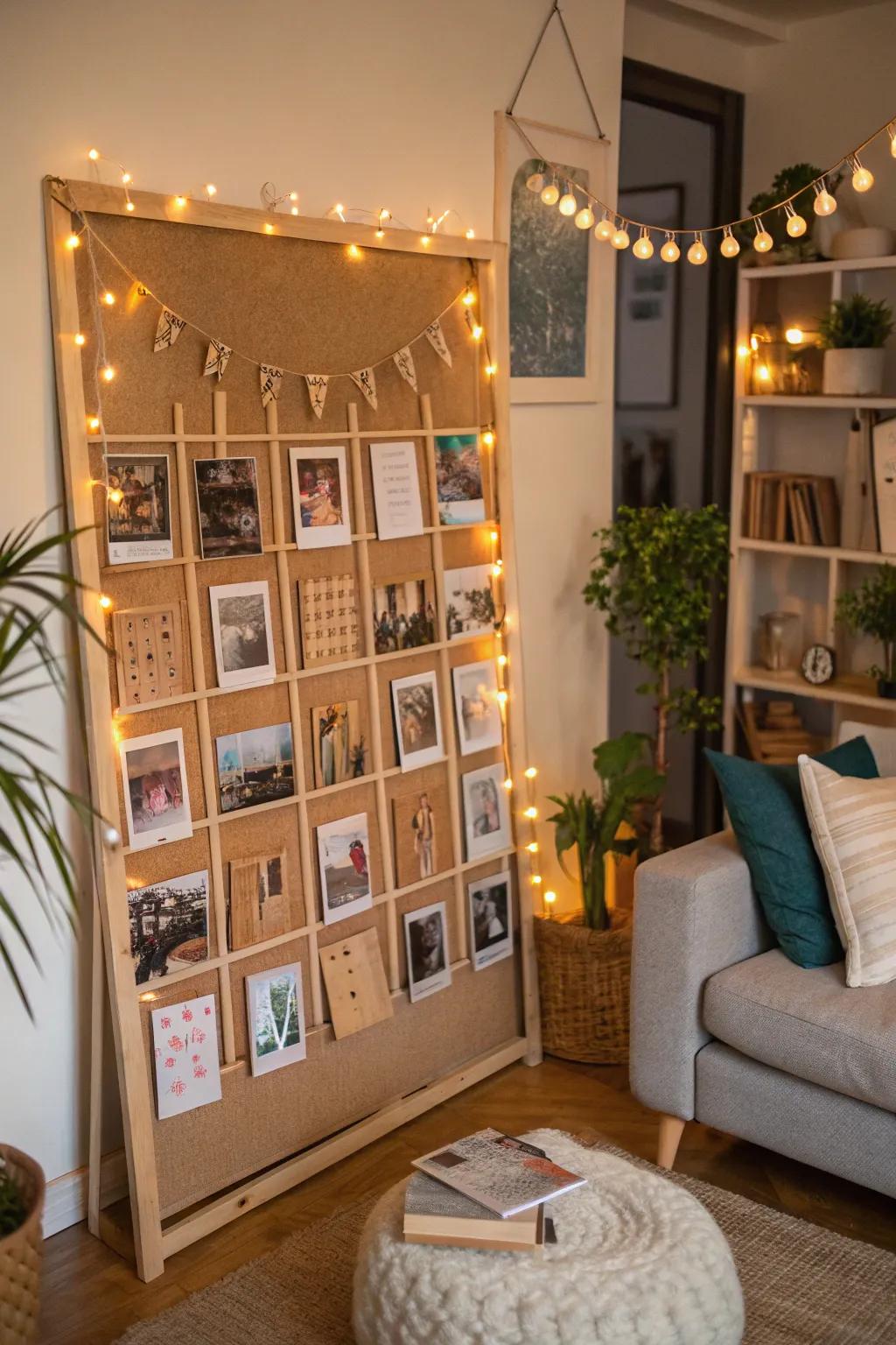Personalize your board with mementos that narrate your unique story.