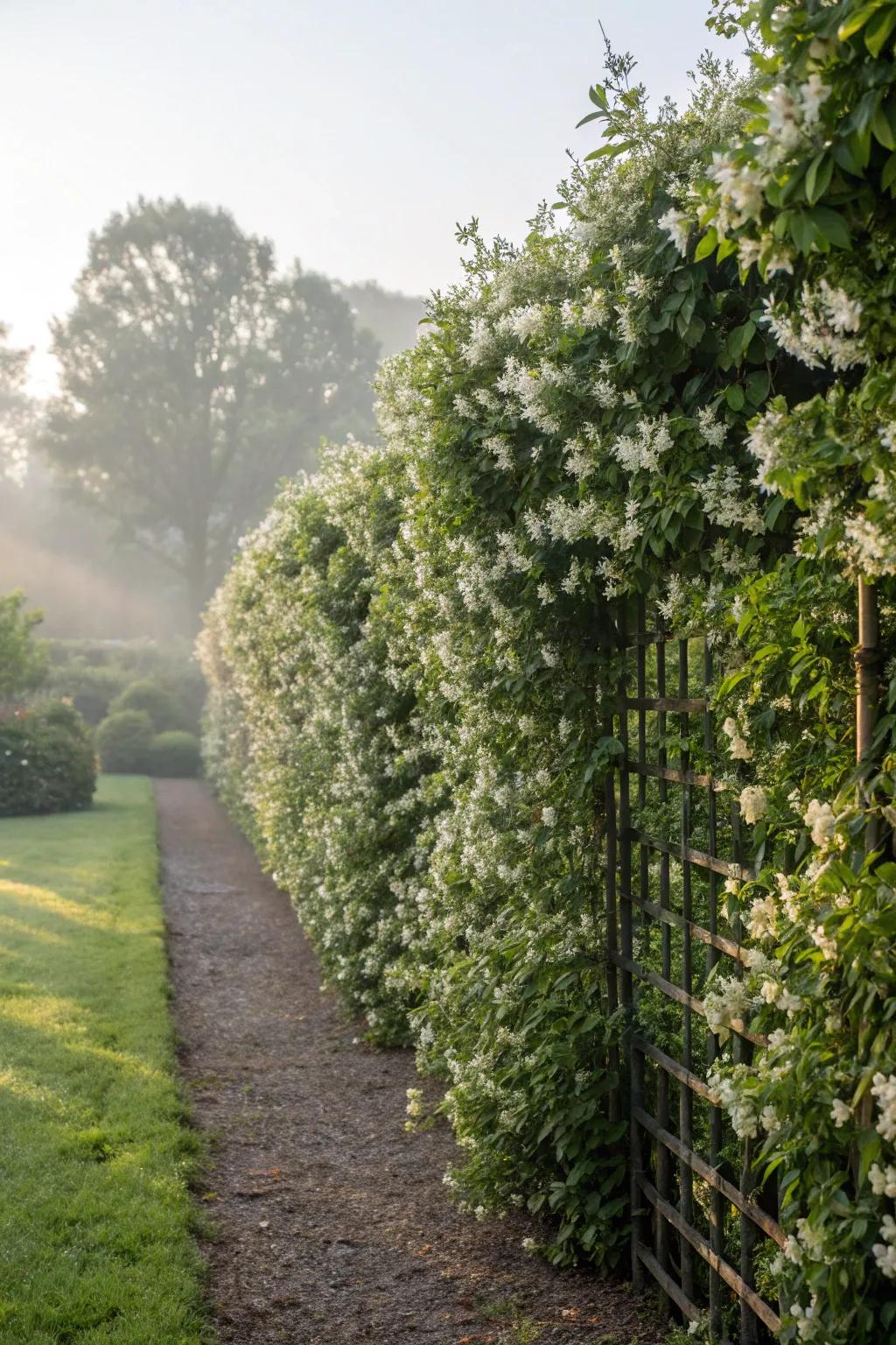 Relish seclusion and charm with star creeper's lavish concealment.