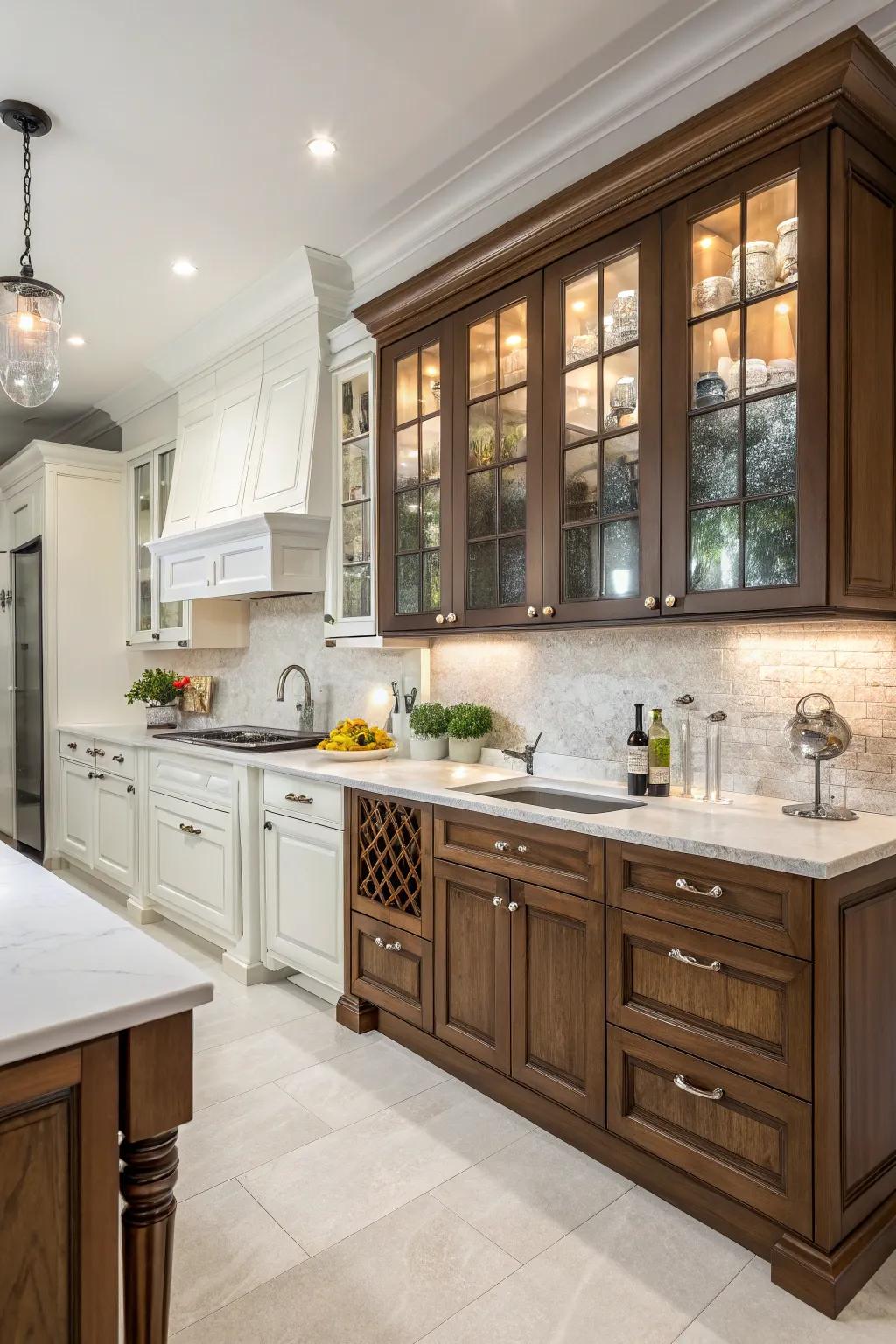 Cabinet designs that combine usefulness with elegance.