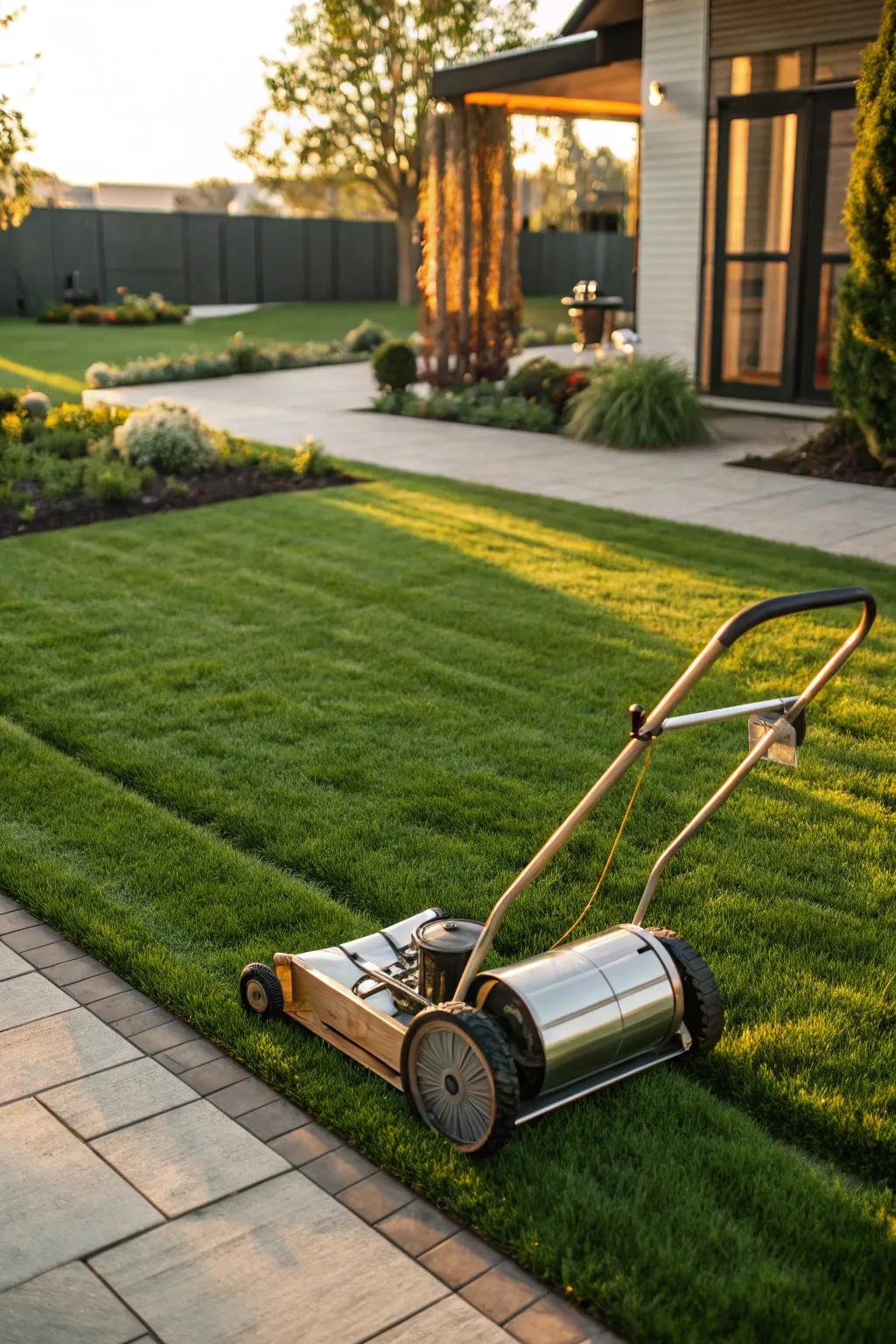 Achieve a flawless lawn with a touch of craftsmanship.