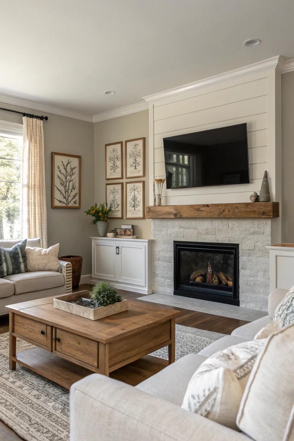 Subdued shades create a peaceful and calming atmosphere.