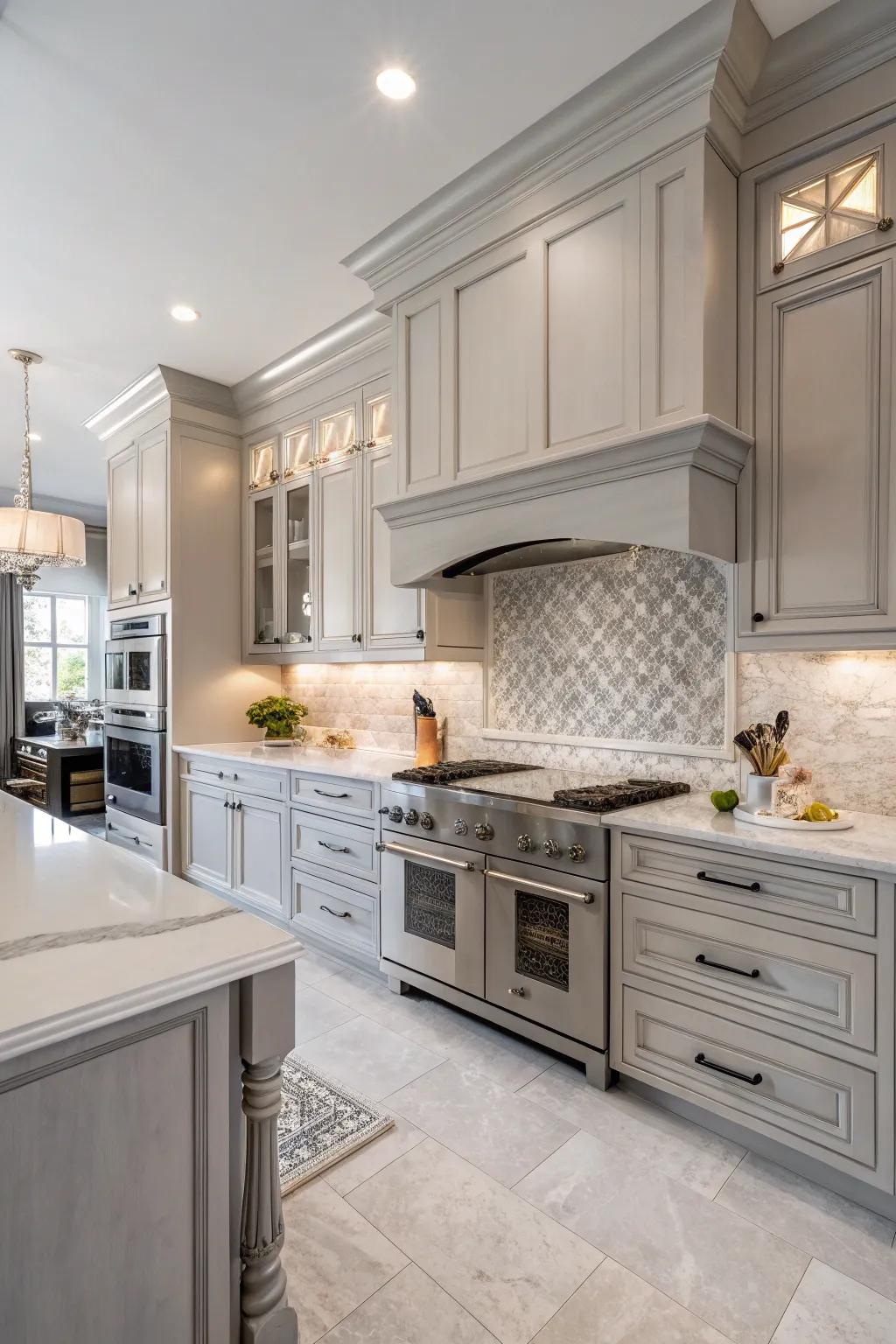 Neutral colors provide a sophisticated and timeless look in modern kitchen designs.