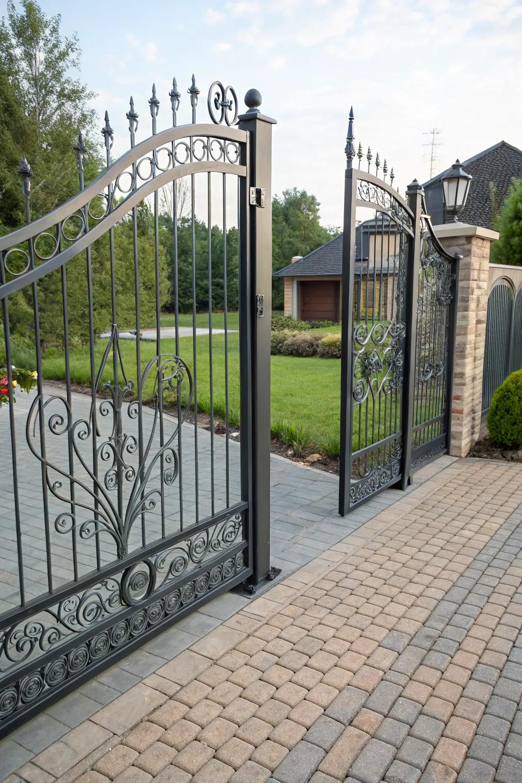 Privacy gates combine functionality with high style.