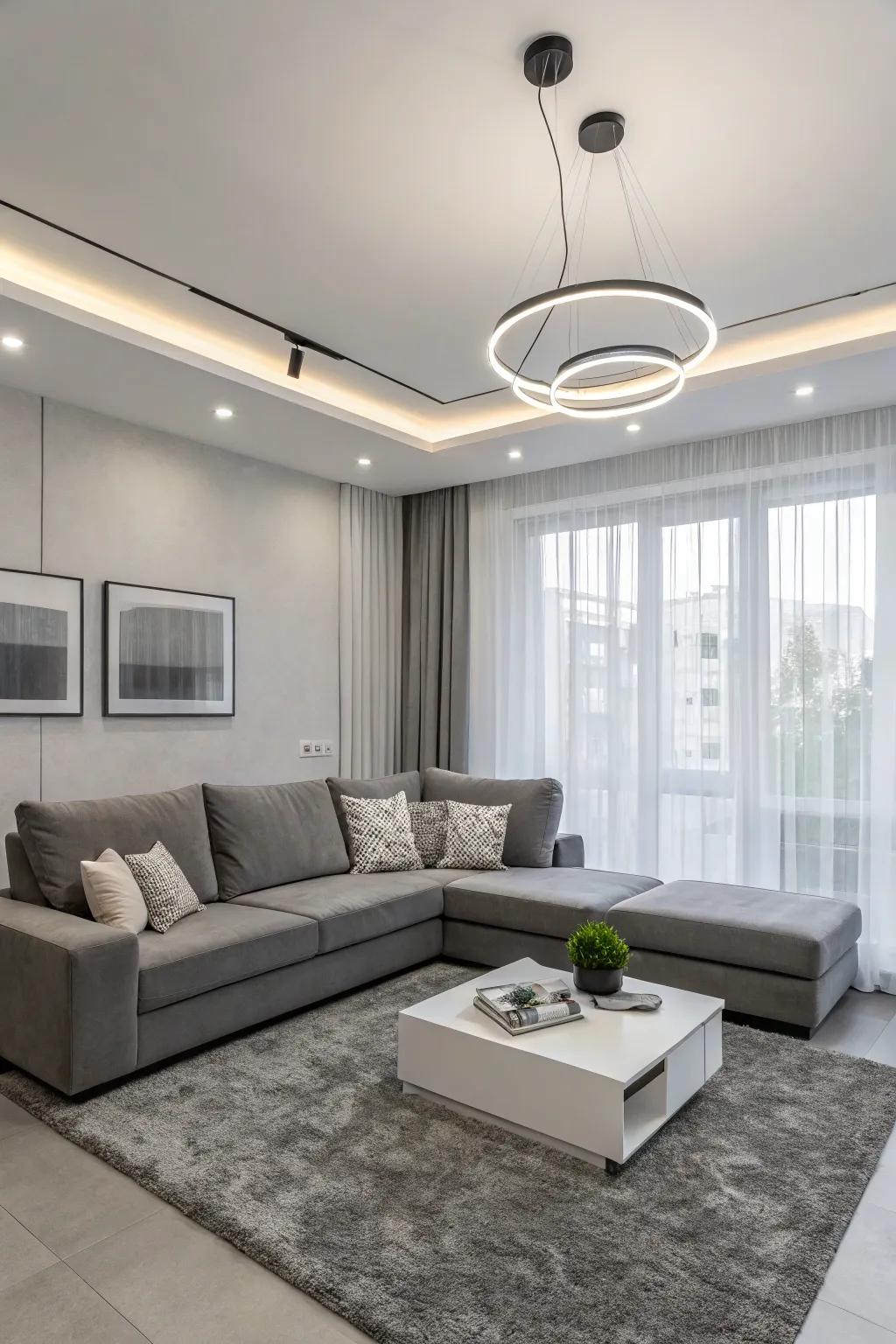 Thoughtful illumination creates atmosphere.