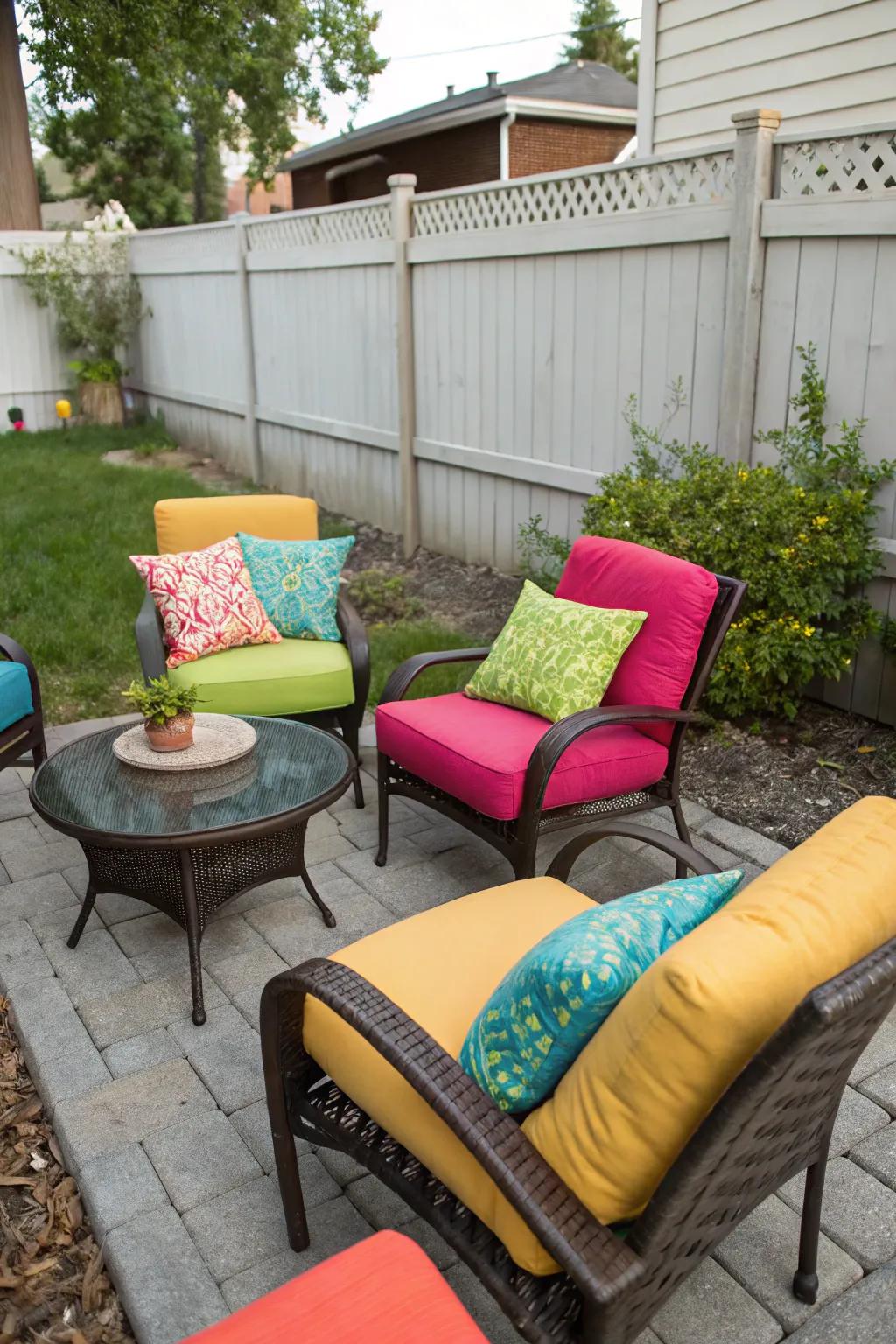 An inviting seating spot encourages relaxation and conversation.