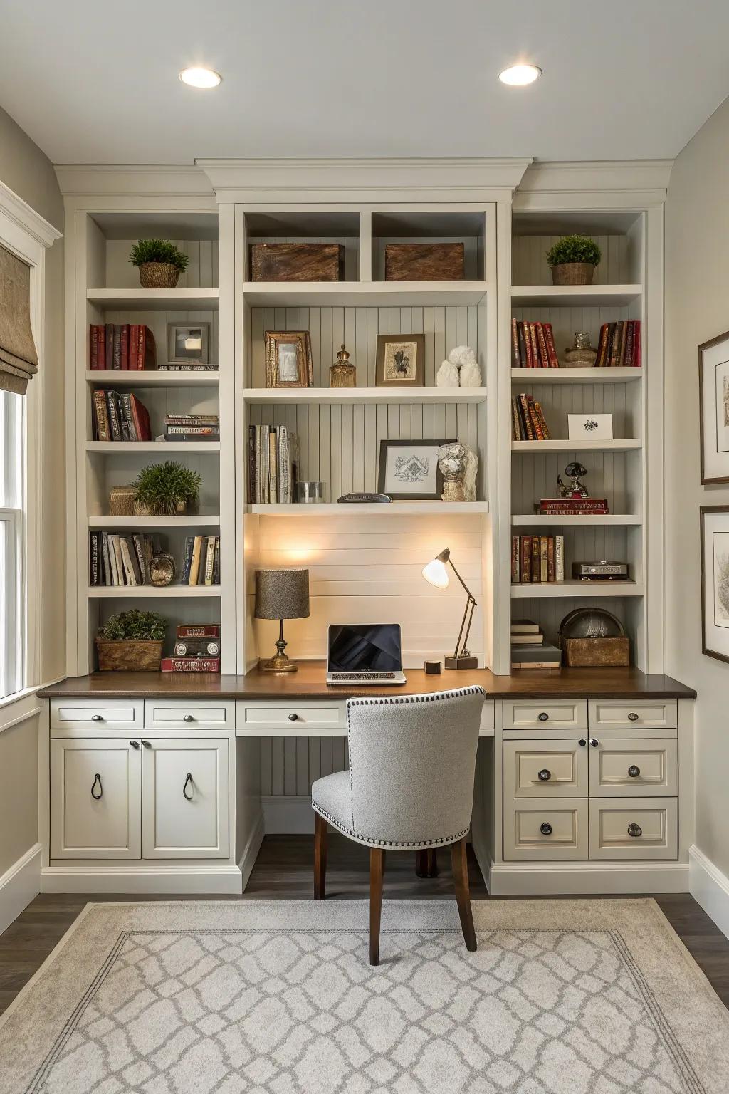 Symmetry offers equilibrium and serenity to your workspace.