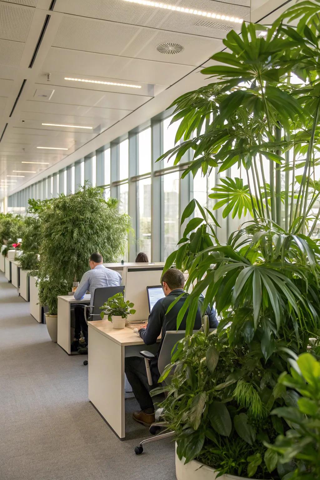 Establish privacy using elegant flora partitions.