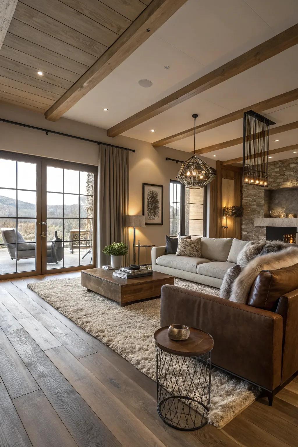 Mixed textures add depth and interest