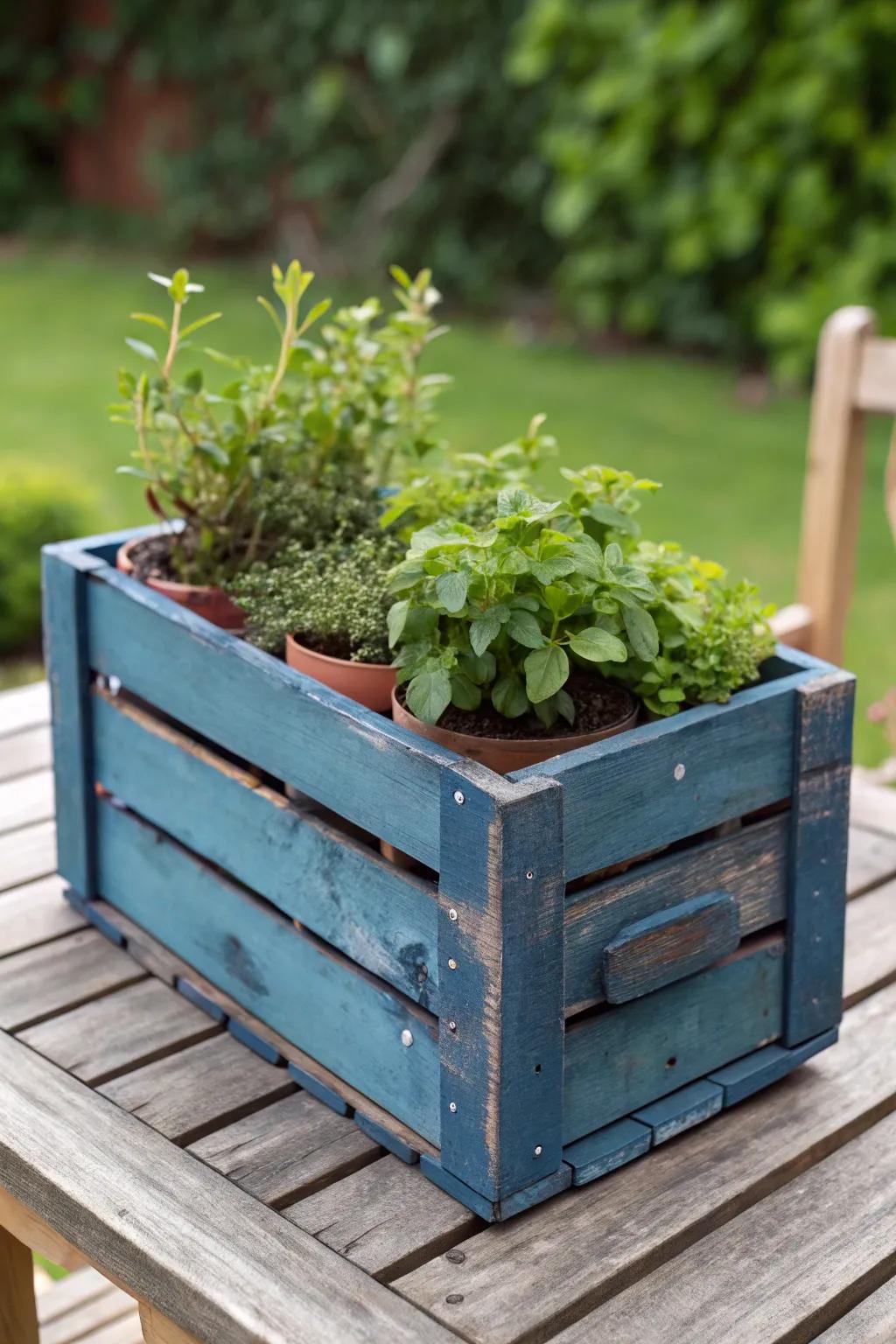 Transform your old crates into beautiful planter boxes and bring craftsmanship to your garden.