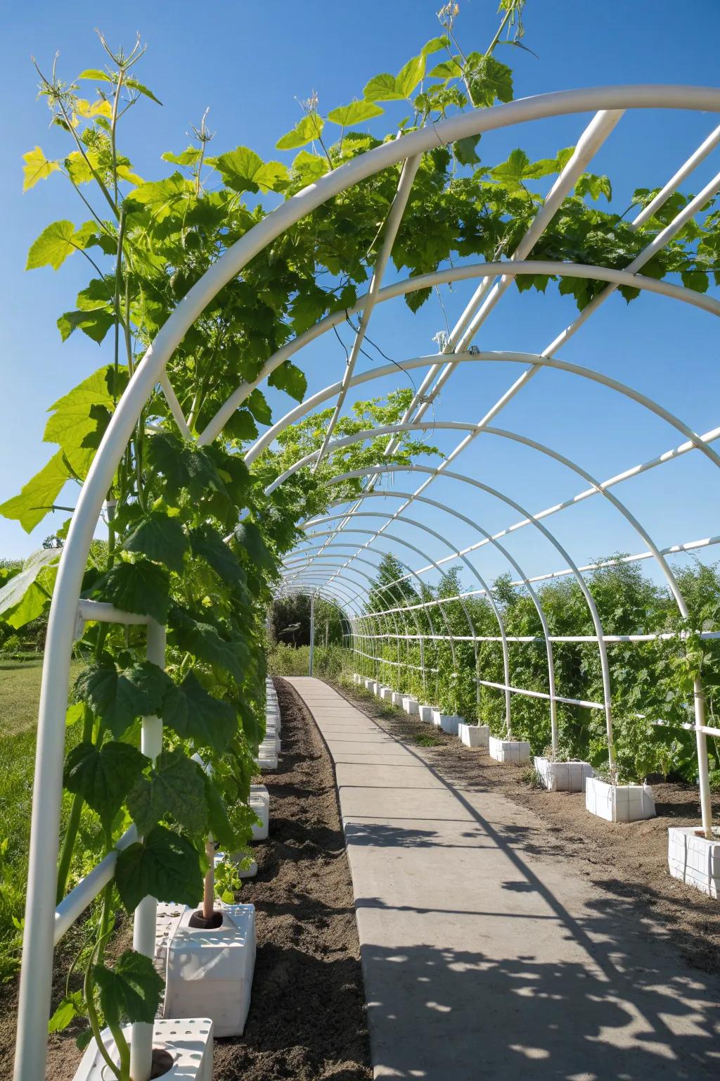 Elevate your garden with the art of PVC craftsmanship—where functionality meets elegance.