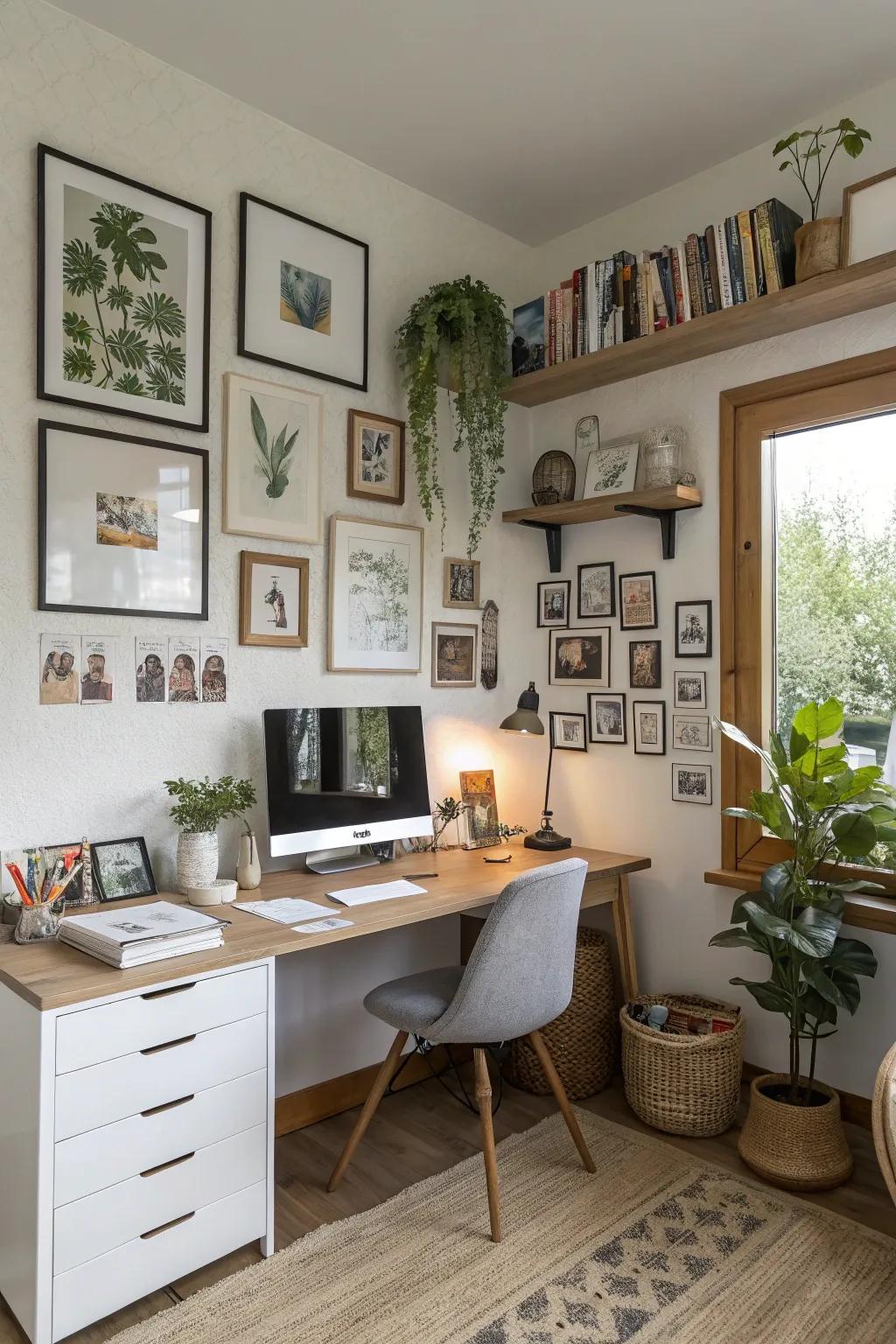 Personal touches ensure your office reflects your individuality.